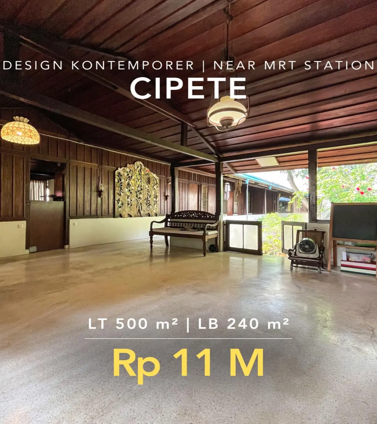 Rumah dijual di Cipete Jakarta Selatan - Rumah Dijual Cipete Design Kontemporer (tampak depan)