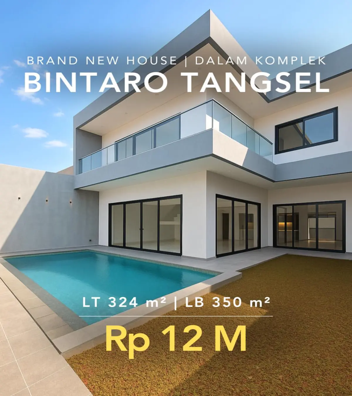 Rumah dijual di Bintaro Jaya Tangerang Selatan - Rumah Dijual Bintaro Tangerang Selatan - Siap Huni Terawat (tampak depan)