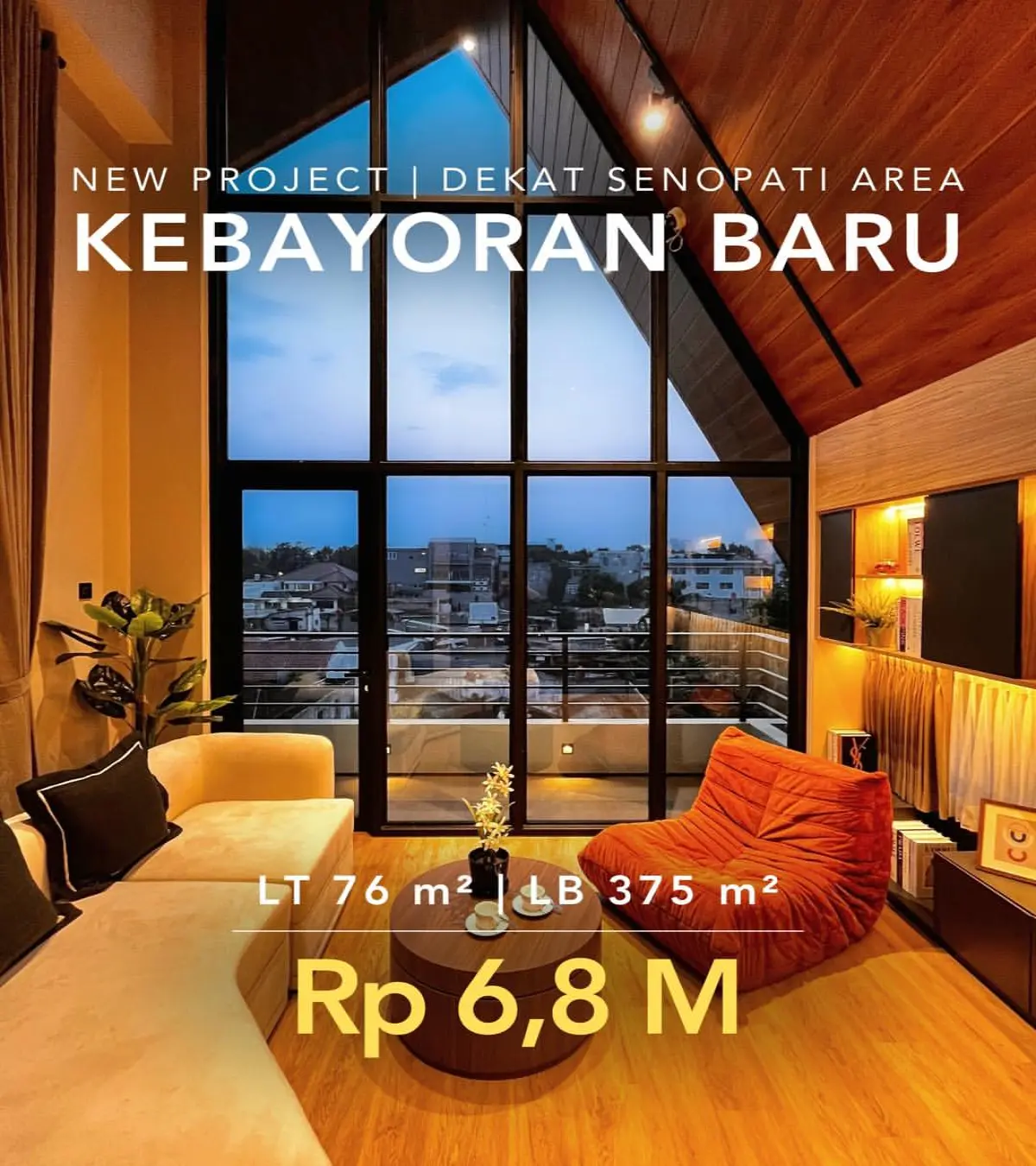 Rumah dijual di Kebayoran Baru Jakarta Selatan - Rumah Baru Dijual di Kebayoran Baru (tampak depan)