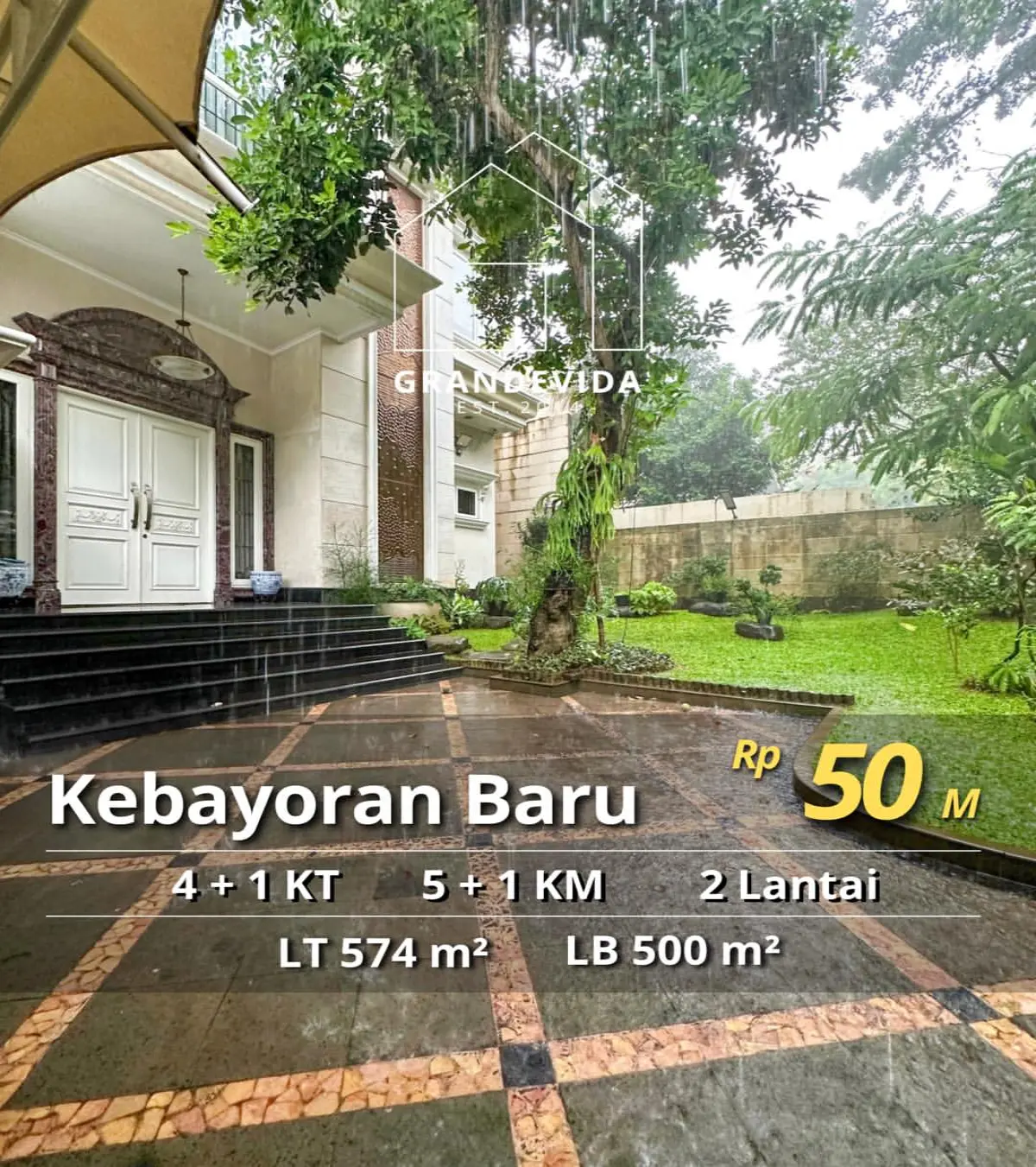 Rumah dijual di Kebayoran Baru Jakarta Selatan - Rumah Dijual Patiunus Kebayoran Baru Jakarta Selatan (tampak depan)