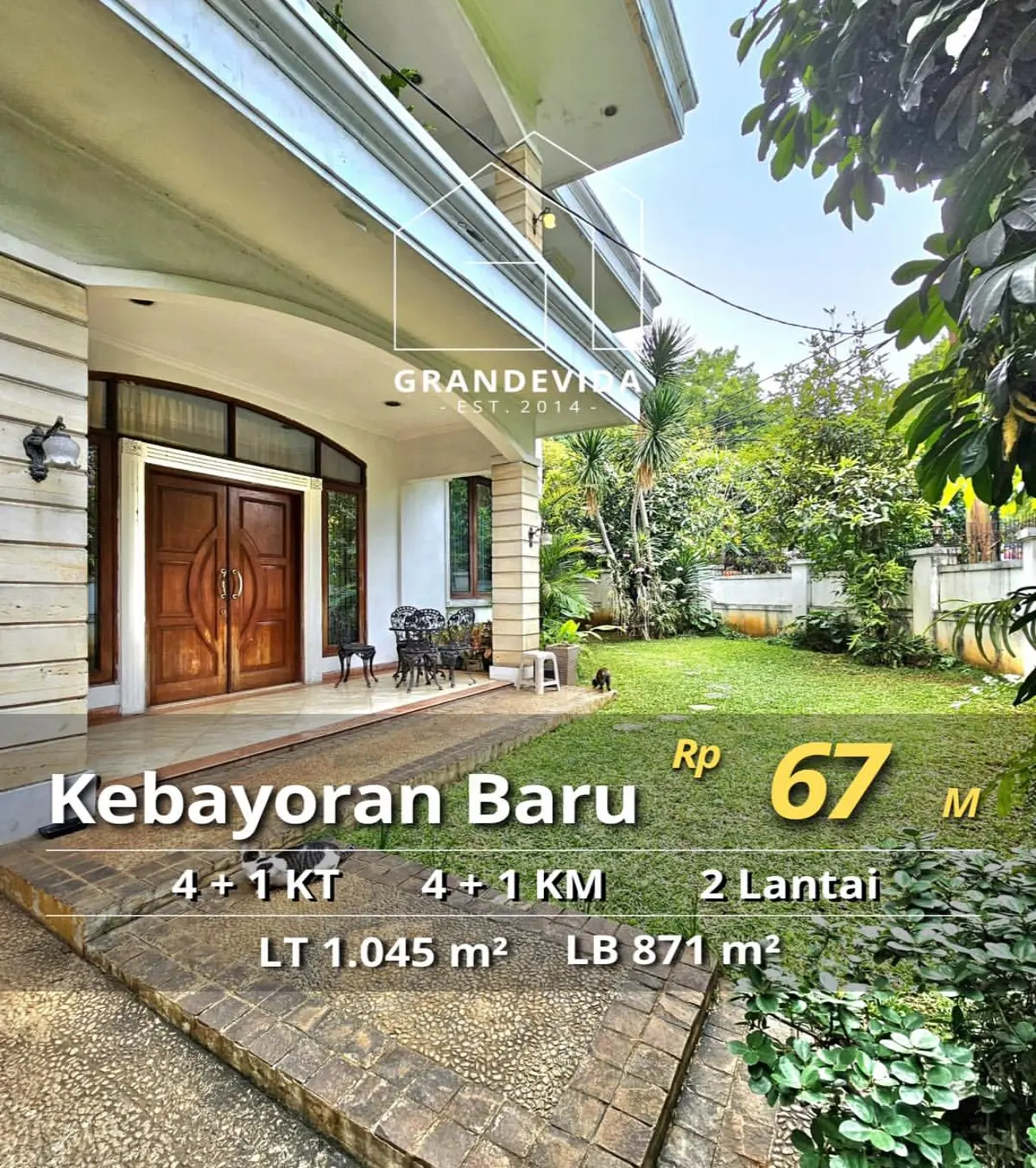 Rumah dijual di Kebayoran Baru Jakarta Selatan - Rumah Dijual di Sungai Sambas Kebayoran Baru (tampak depan)