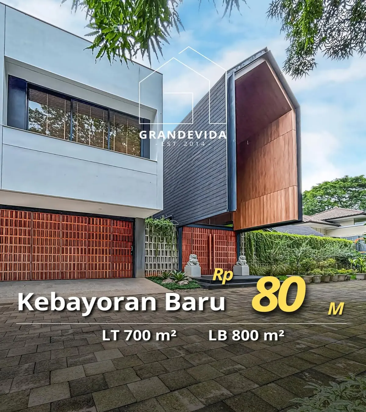 Rumah dijual di Kebayoran Baru Jakarta Selatan - Rumah Dijual Brawijaya Kebayoran Baru Jakarta Selatan Siap Huni (tampak depan)