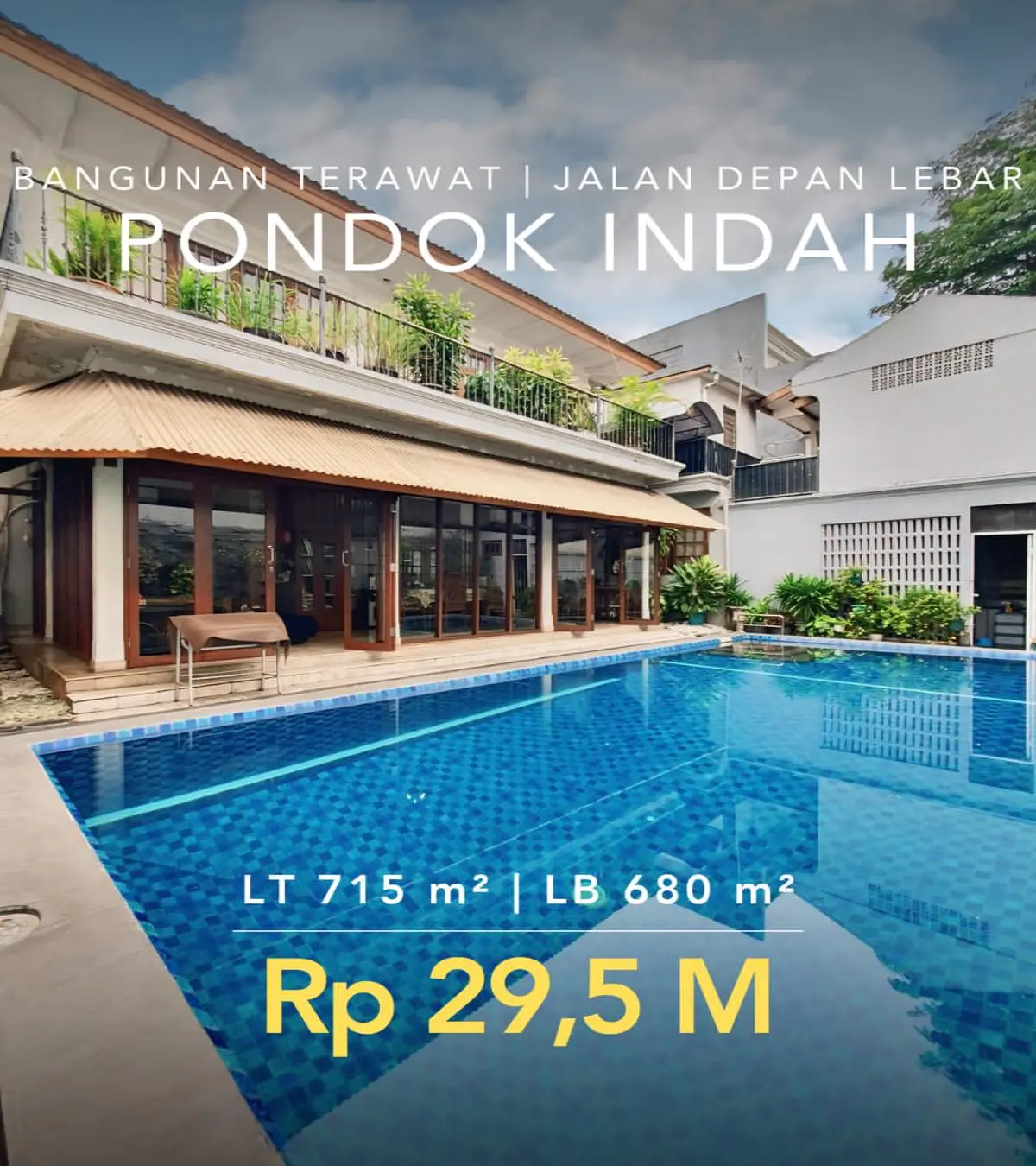 Rumah dijual di Pondok Indah Jakarta Selatan - Rumah Dijual di Pondok Indah Dekat dengan Mall (tampak depan)