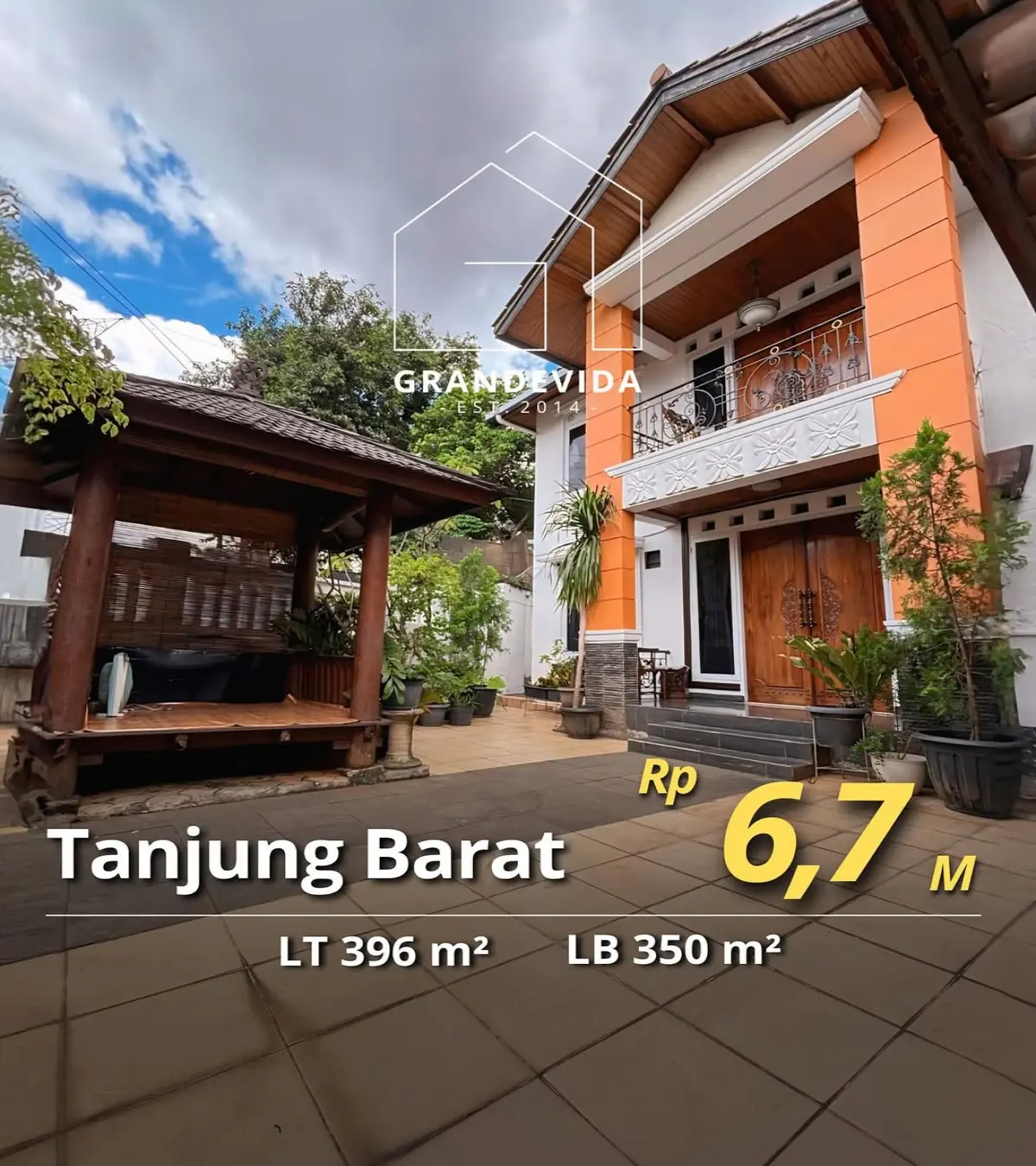 Rumah dijual di Tanjung Barat Jakarta Selatan - Rumah Dijual di Tanjung Barat (tampak depan)