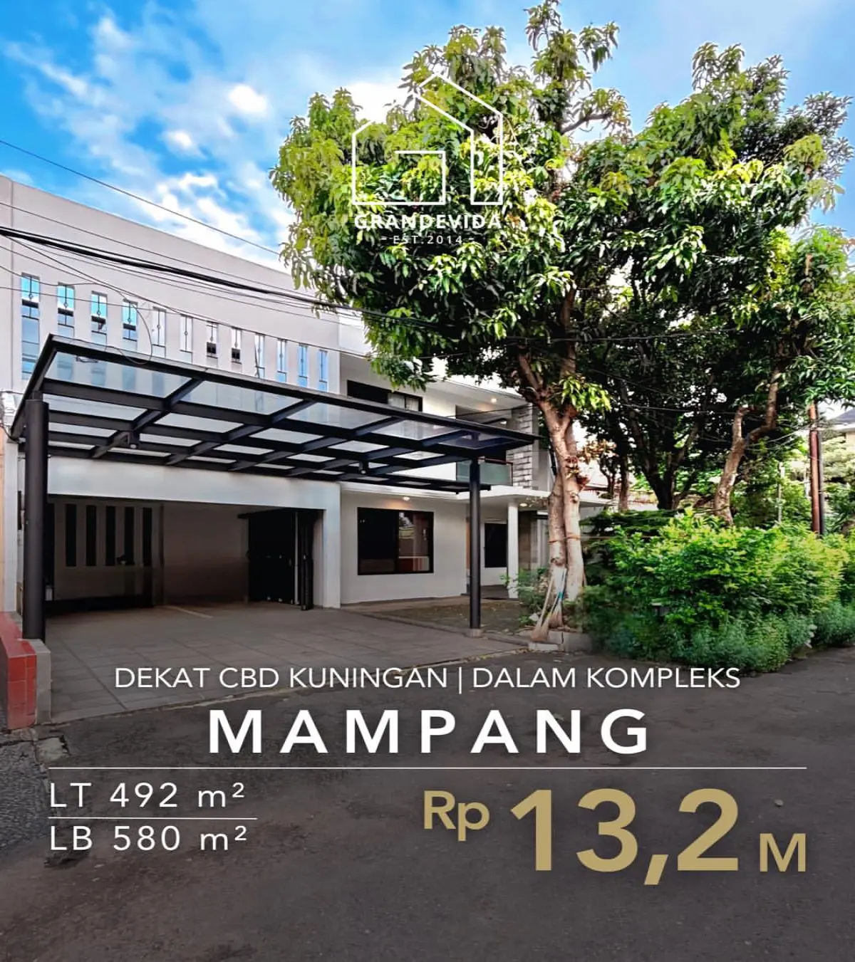 Rumah dijual di Mampang Jakarta Selatan - Rumah Dijual di Mampang Prapatan (tampak depan)
