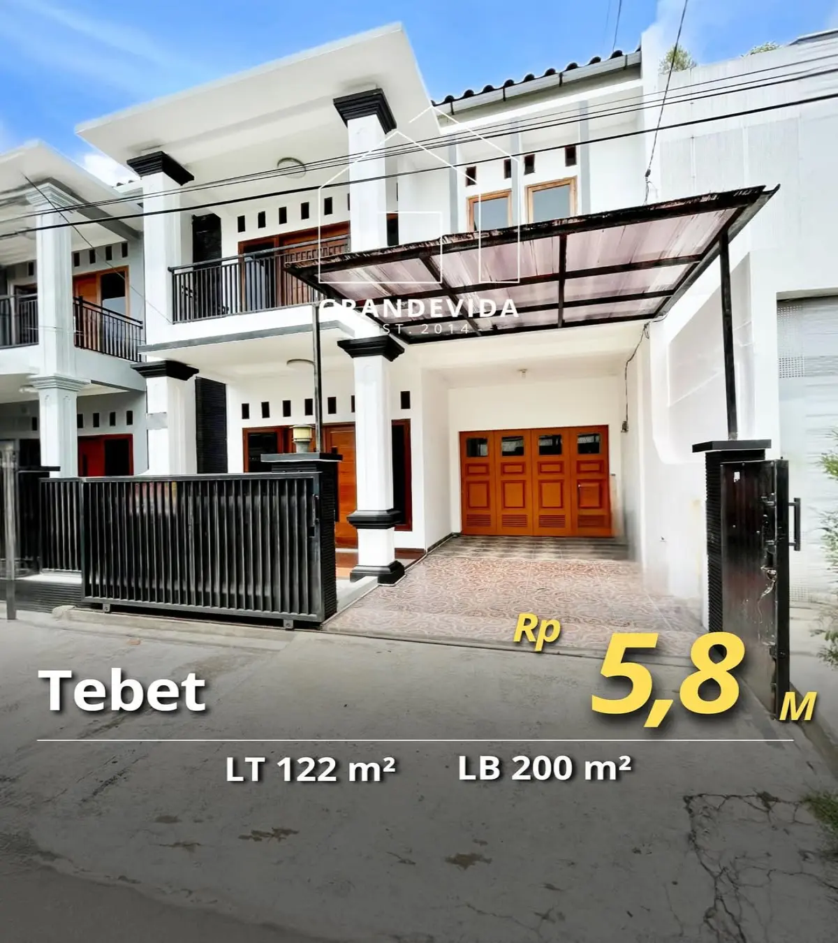Rumah dijual di Tebet Jakarta Selatan - Rumah Dijual di Tebet (tampak depan)