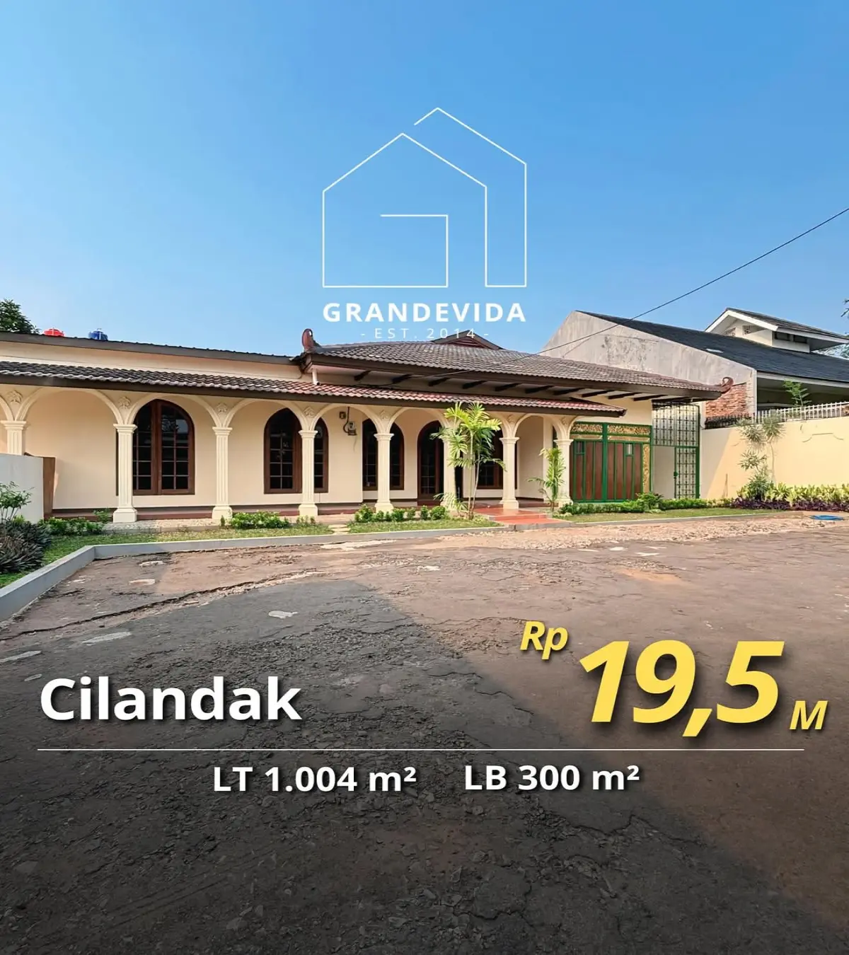 Rumah Dijual di Cilandak Bangunan Satu Lantai