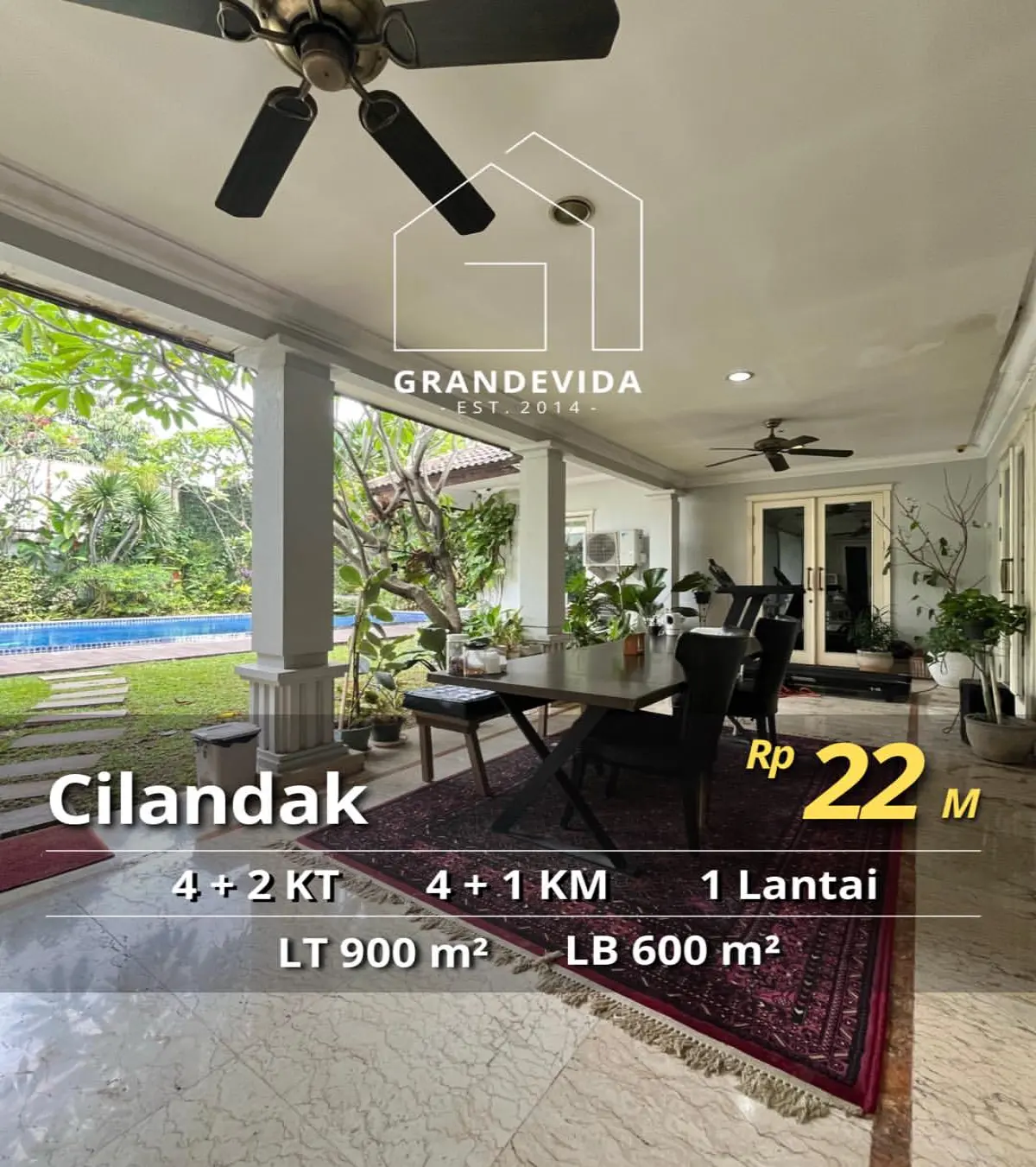 Rumah Dijual di Cilandak Taman Jeruk Purut