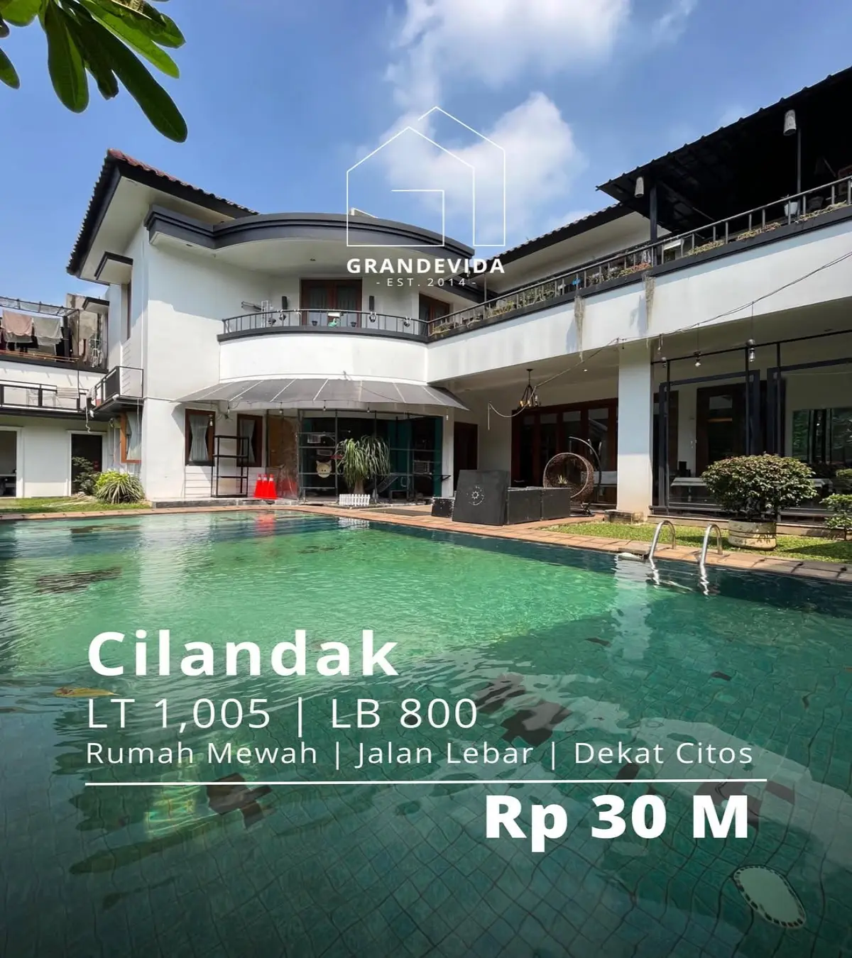 Rumah Dijual di Cilandak Jl Intan