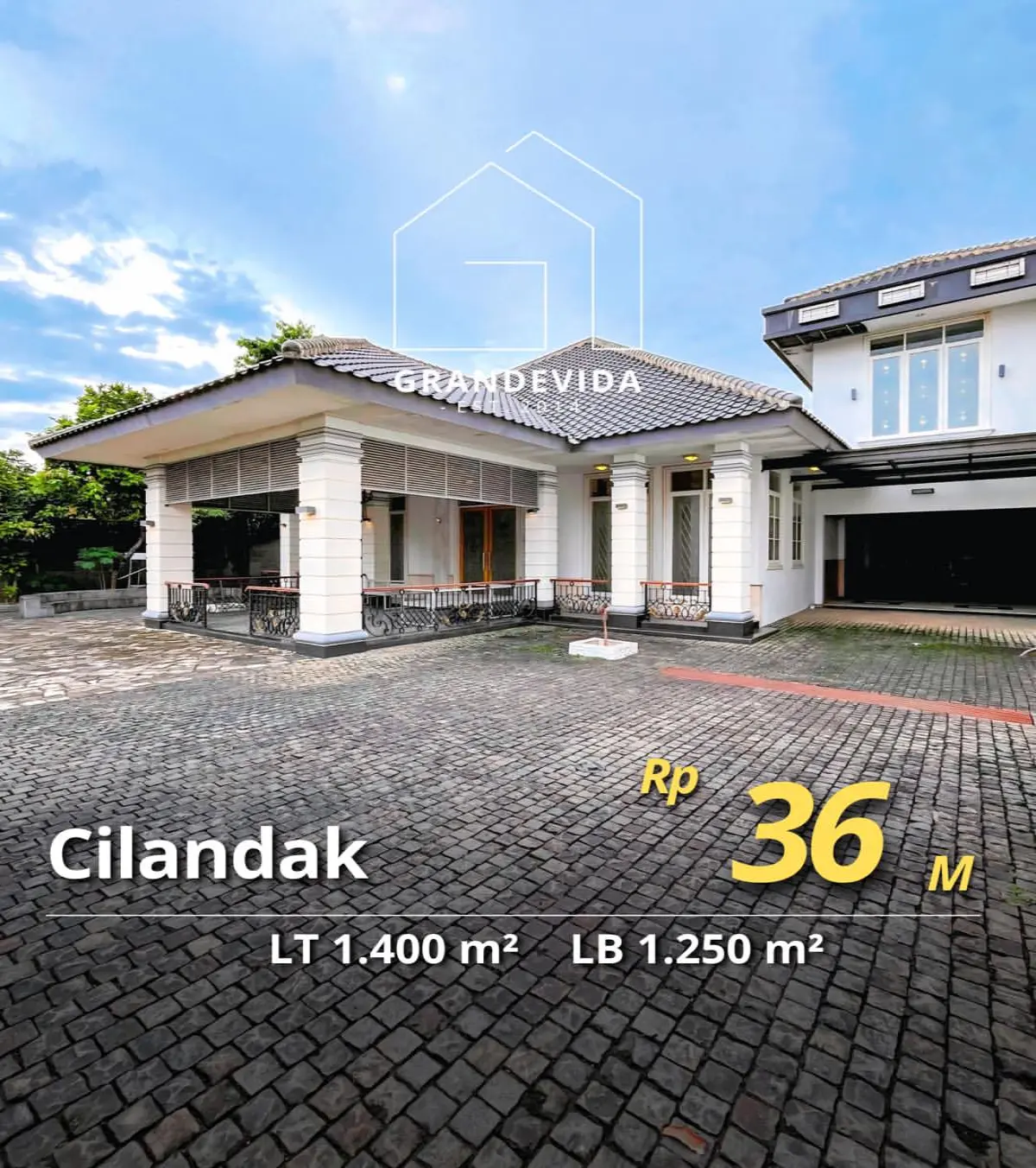 Rumah dijual di Cilandak Tanah Luas Bangunan Besar