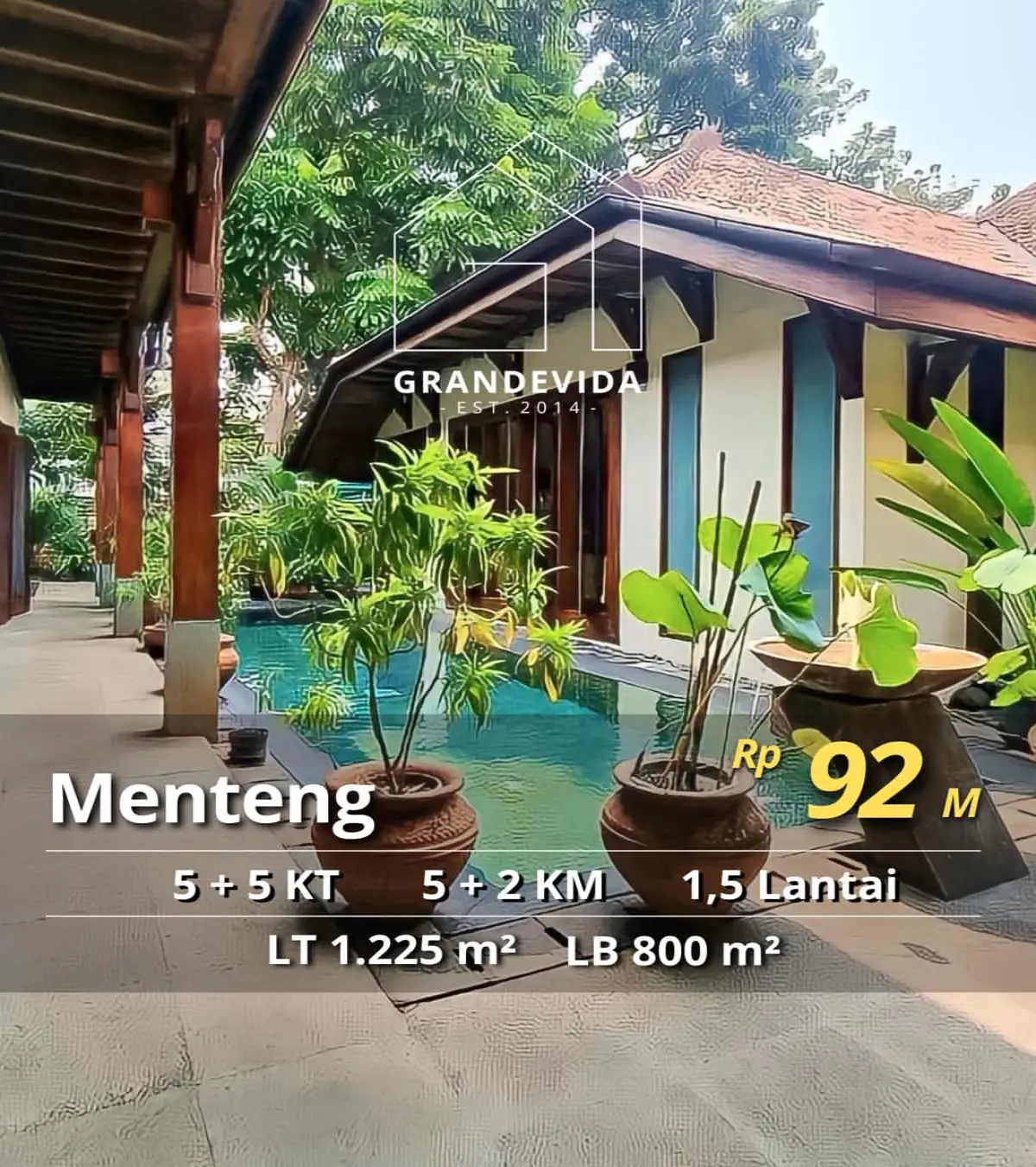 Rumah Dijual di Menteng Area Dekat Sunda Kelapa