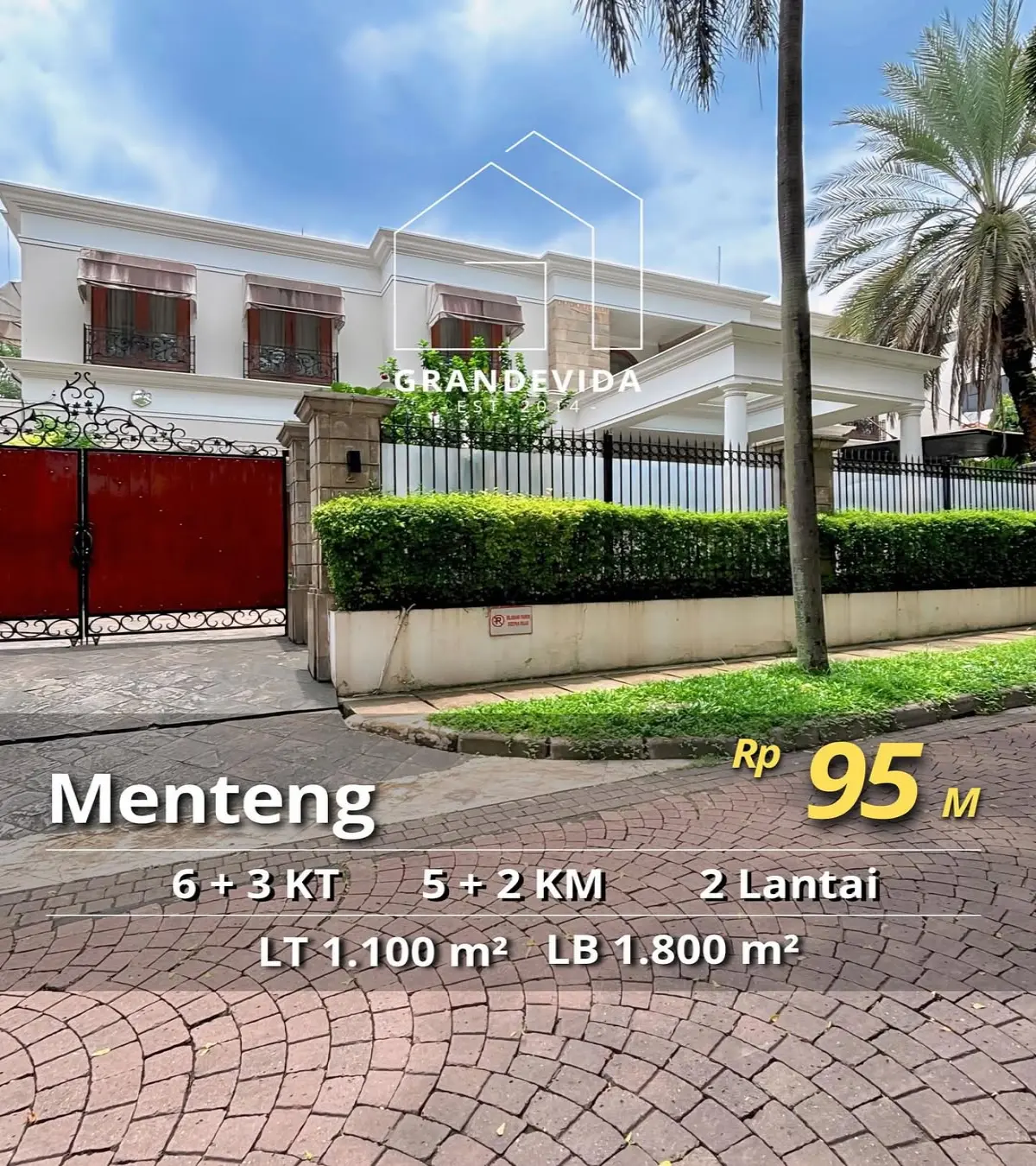 Rumah Dijual di Menteng - Rumah Mewah Lokasi Terbaik