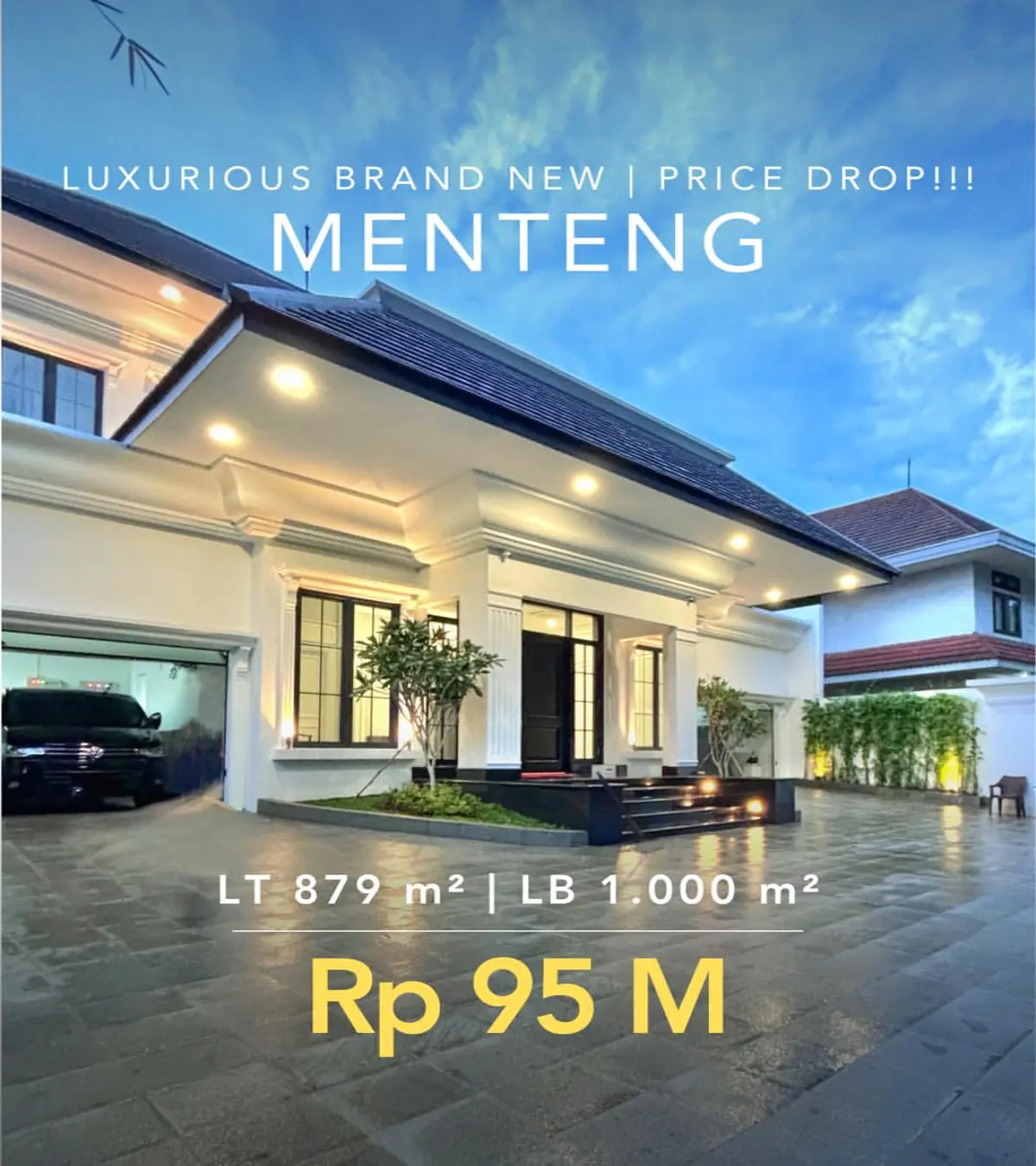 Rumah Dijual di Menteng - Rumah Baru Lokasi Premium