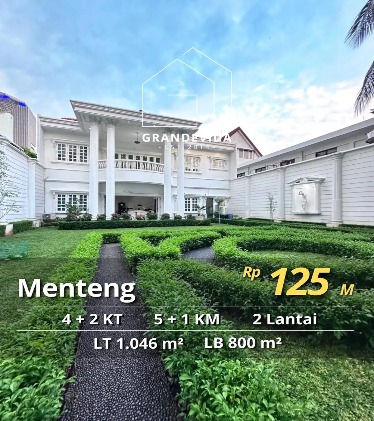 Rumah Dijual di Menteng Jambu Rumah Mewah Halaman Luas