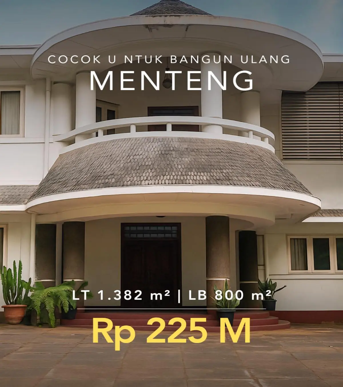 Rumah Dijual di Menteng Jakarta Pusat - Area Imam Bonjol