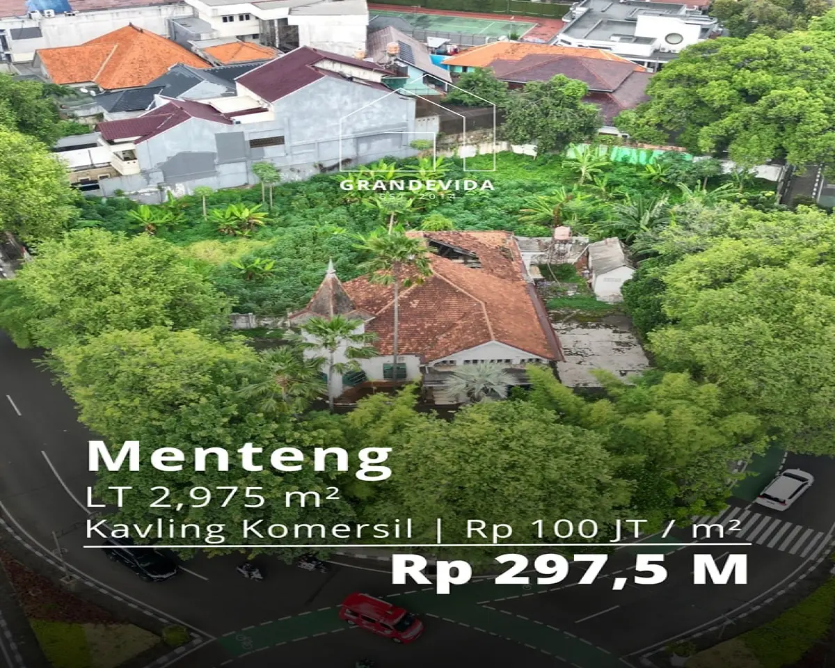 Dijual Rumah di Menteng - Hitung Tanah Saja Kavling Komersial
