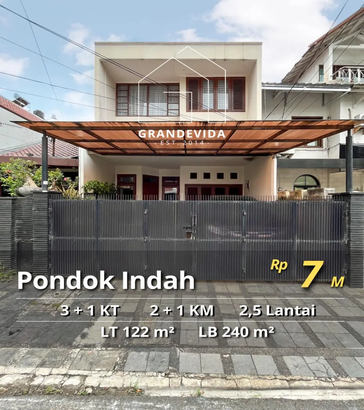 Rumah dijual di Pondok indah Jakarta Selatan - Rumah Dijual di Pondok Indah Pinang Mas Lokasi Bagus