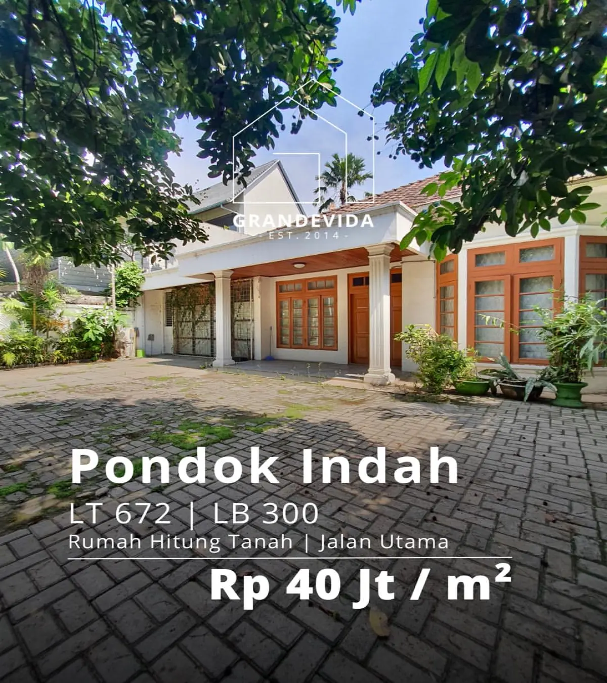 Rumah dijual di Pondok indah Jakarta Selatan - Rumah Dijual di Pondok Indah Rumah Lama Hitung Tanah Lokasi Kalan Raya