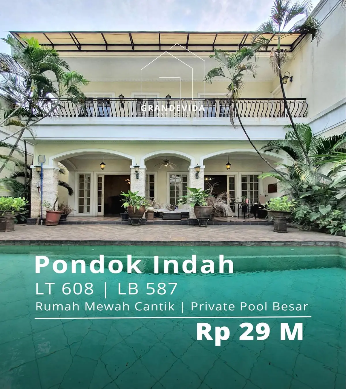 Rumah dijual di Pondok indah Jakarta Selatan - Rumah Dijual di Pondok Indah Private Pool