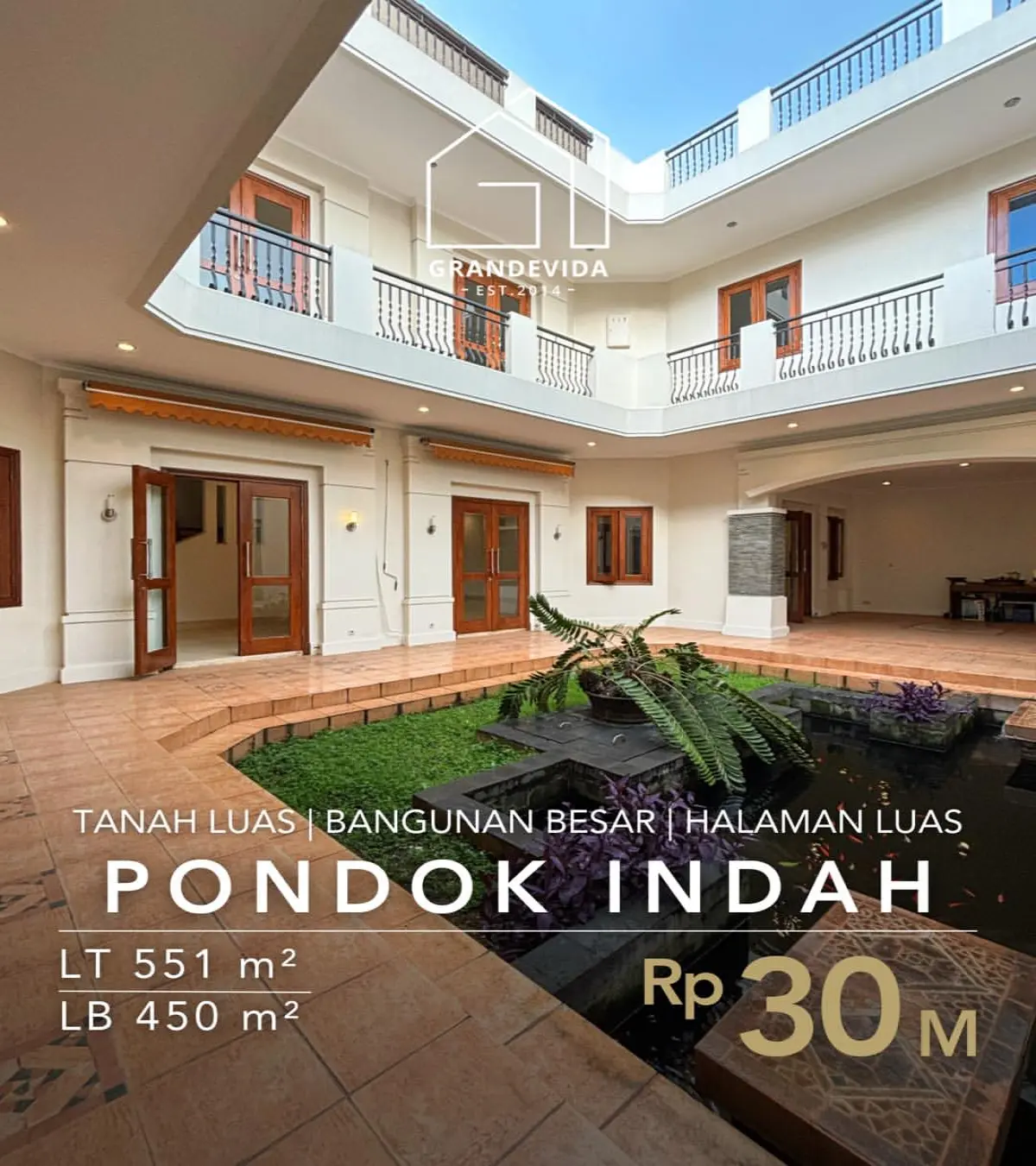 Rumah dijual di Pondok indah Jakarta Selatan - Rumah Dijual di Pondok Indah Tanah Besar Bangunan luas