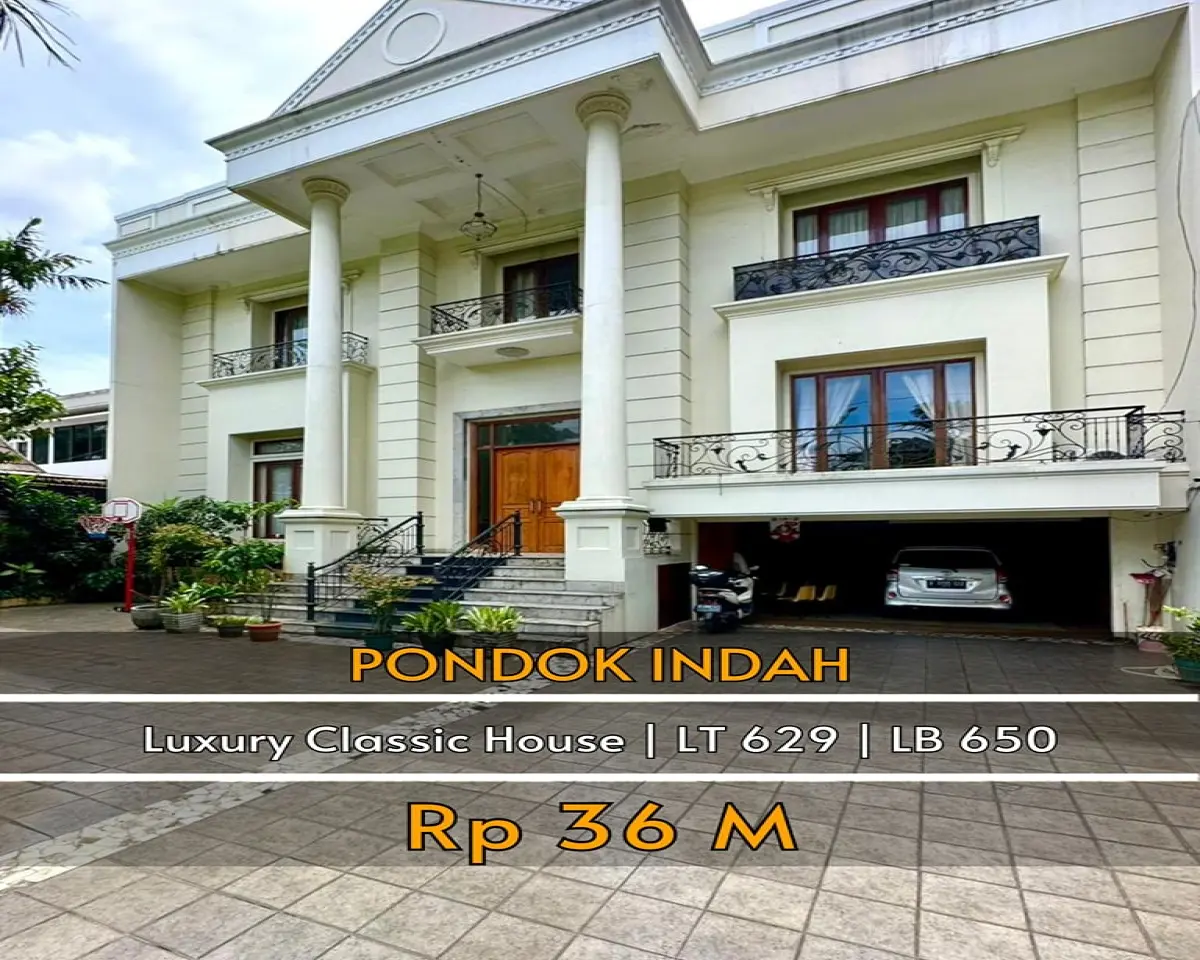 Rumah dijual di Pondok indah Jakarta Selatan - Rumah Dijual di Pondok Indah Area Prime Design Classic