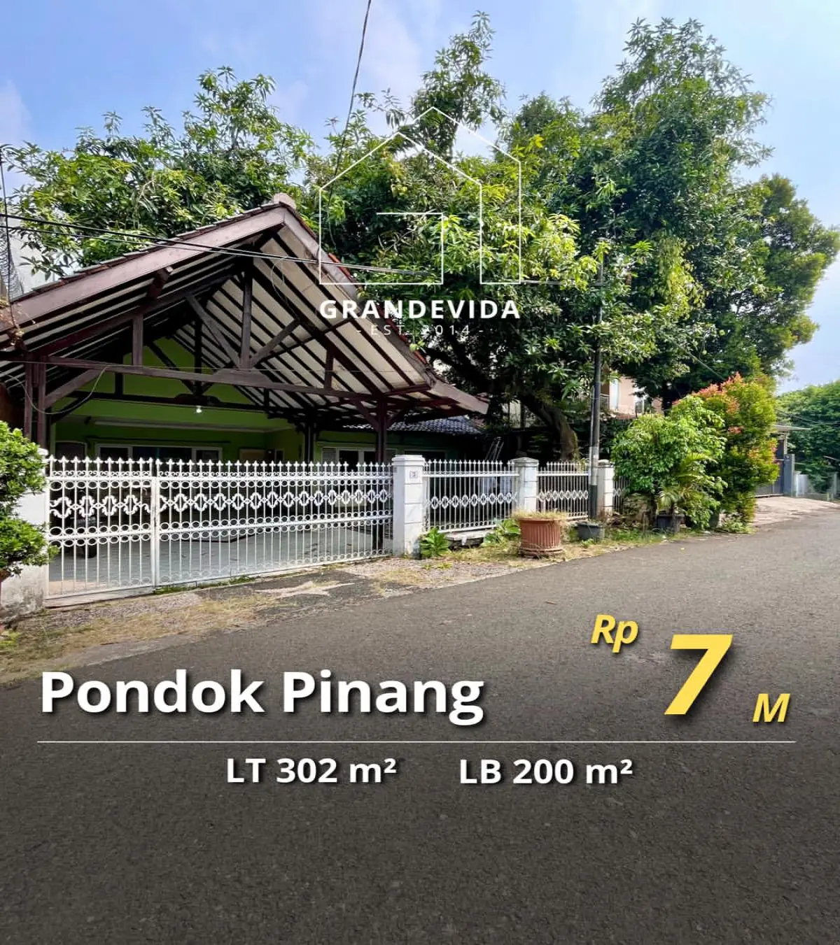 Rumah Dijual di Pondok Pinang Lokasi Bebas Banjir