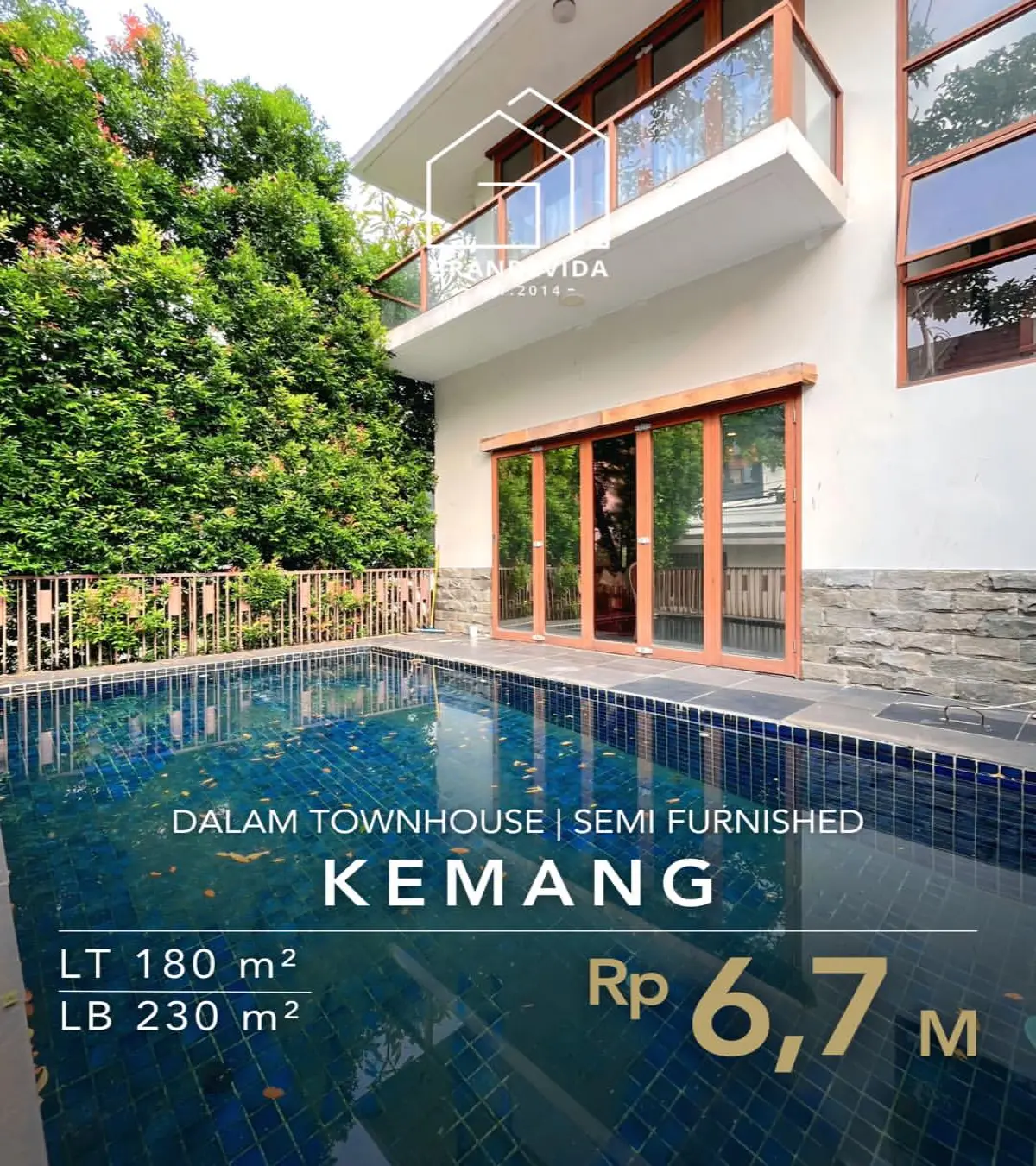 Rumah Dijual di Bangka Kemang Jakarta Selatan Dalam Townhouse