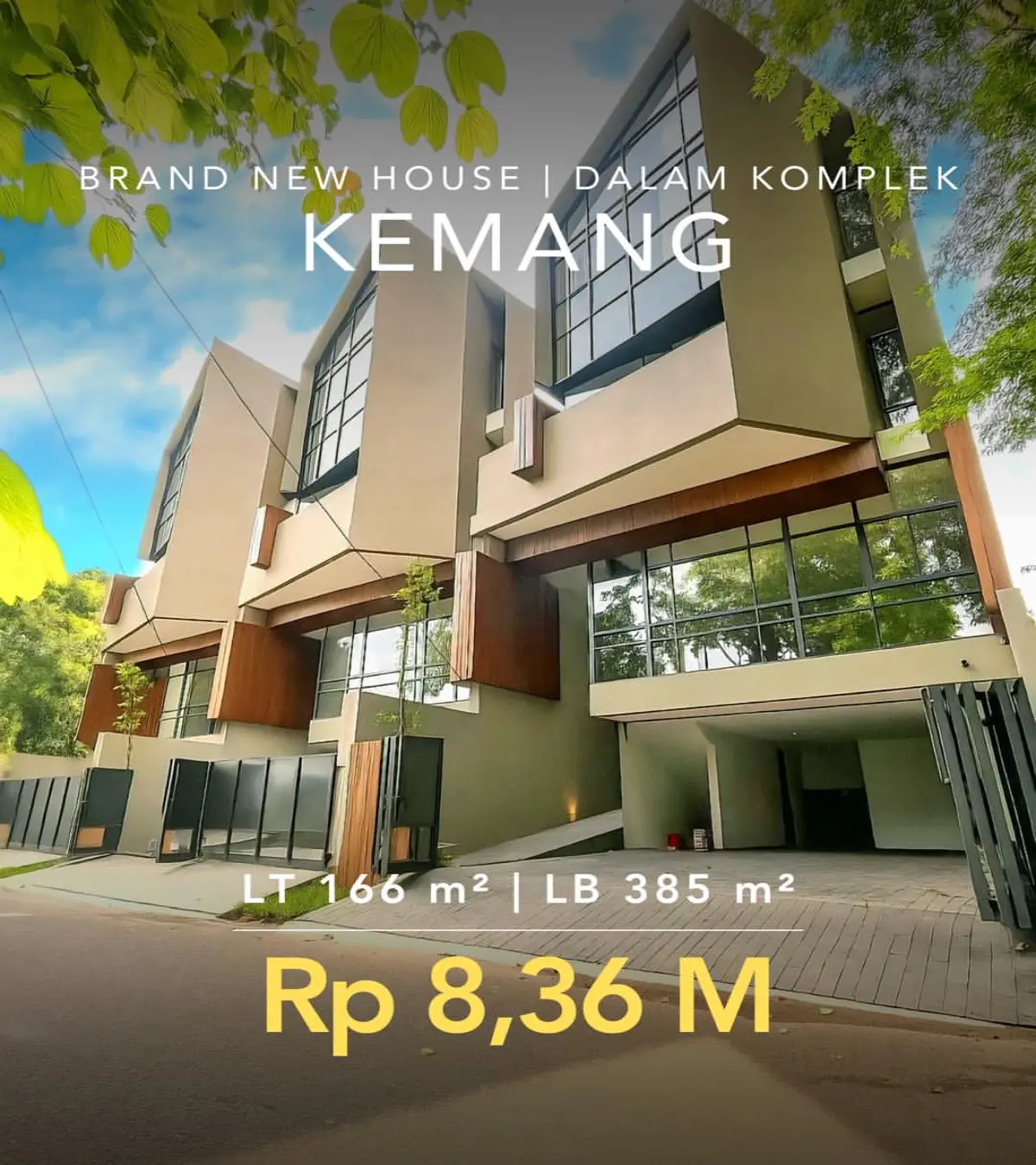 Rumah Dijual di Row House Kemang Dalam Townhouse