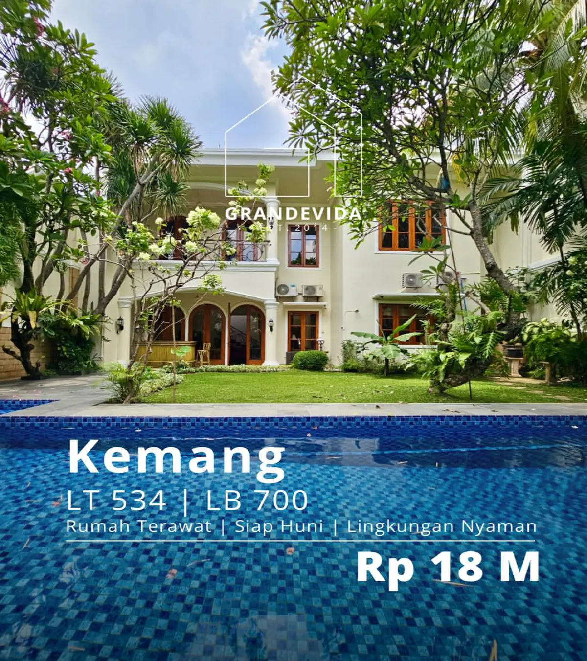 Rumah dijual di Kemang Jakarta Selatan - Rumah Dijual di Kemang Timur Siap Huni ada Private Pool