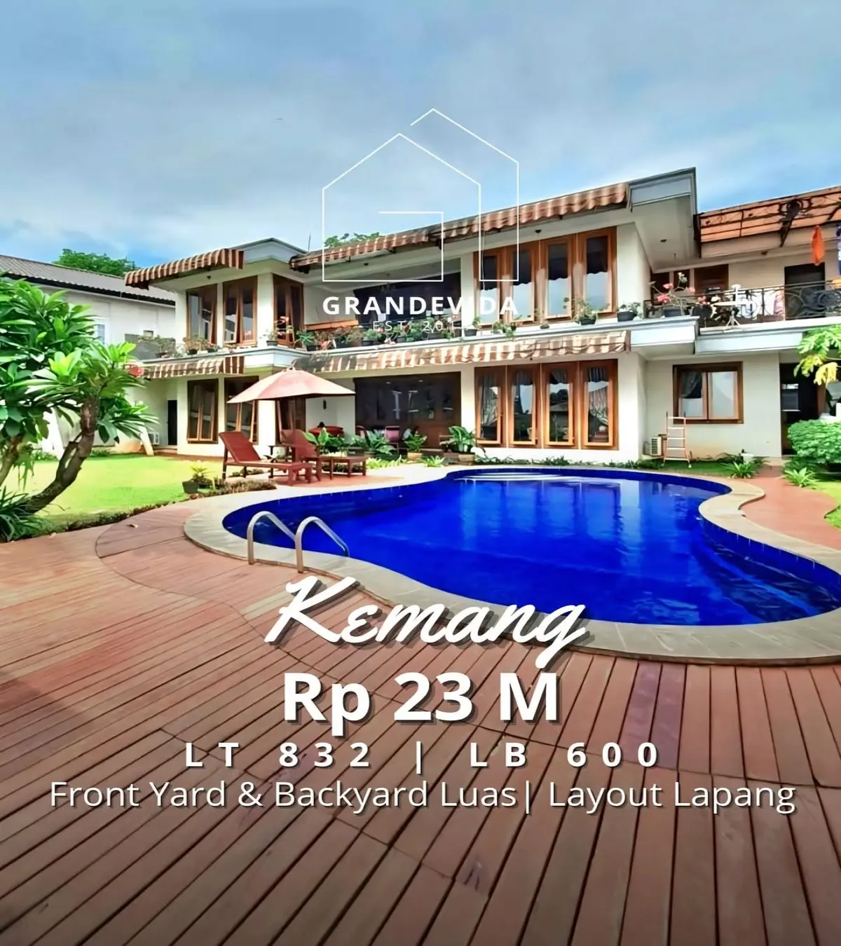 Rumah dijual di Kemang Rumah Dengan Halaman Luas