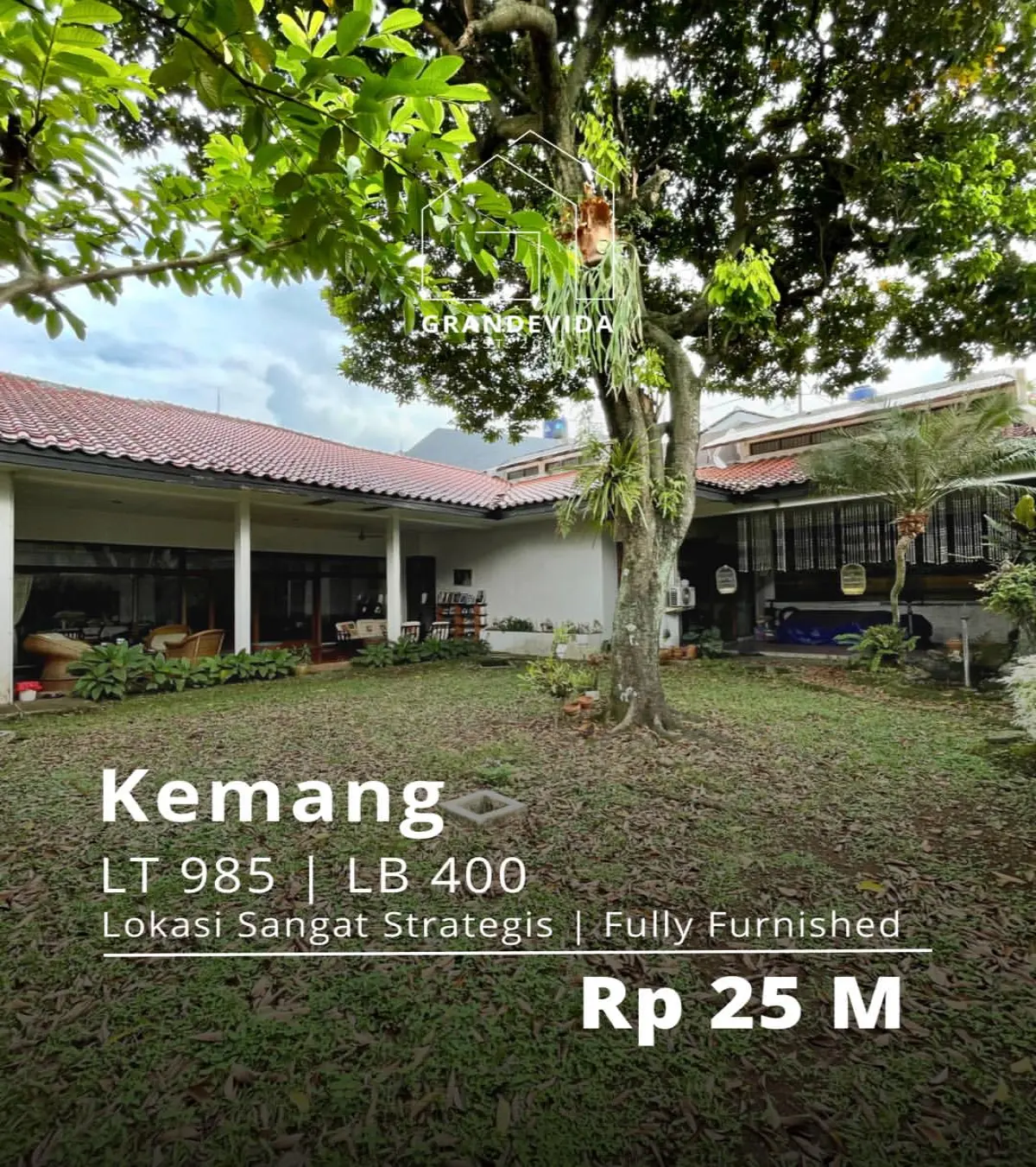 Rumah Dijual di Benda Kemang Tanah Luas Halaman Luas