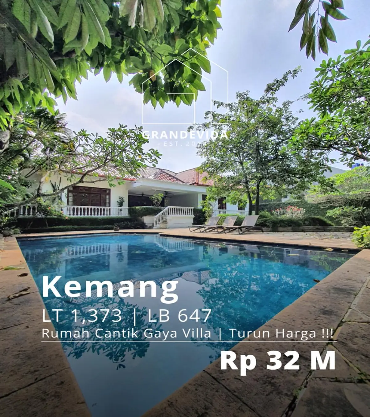 Rumah Dijual di Kemang Barat Lokasi Strategis Dekat Pusat Kota