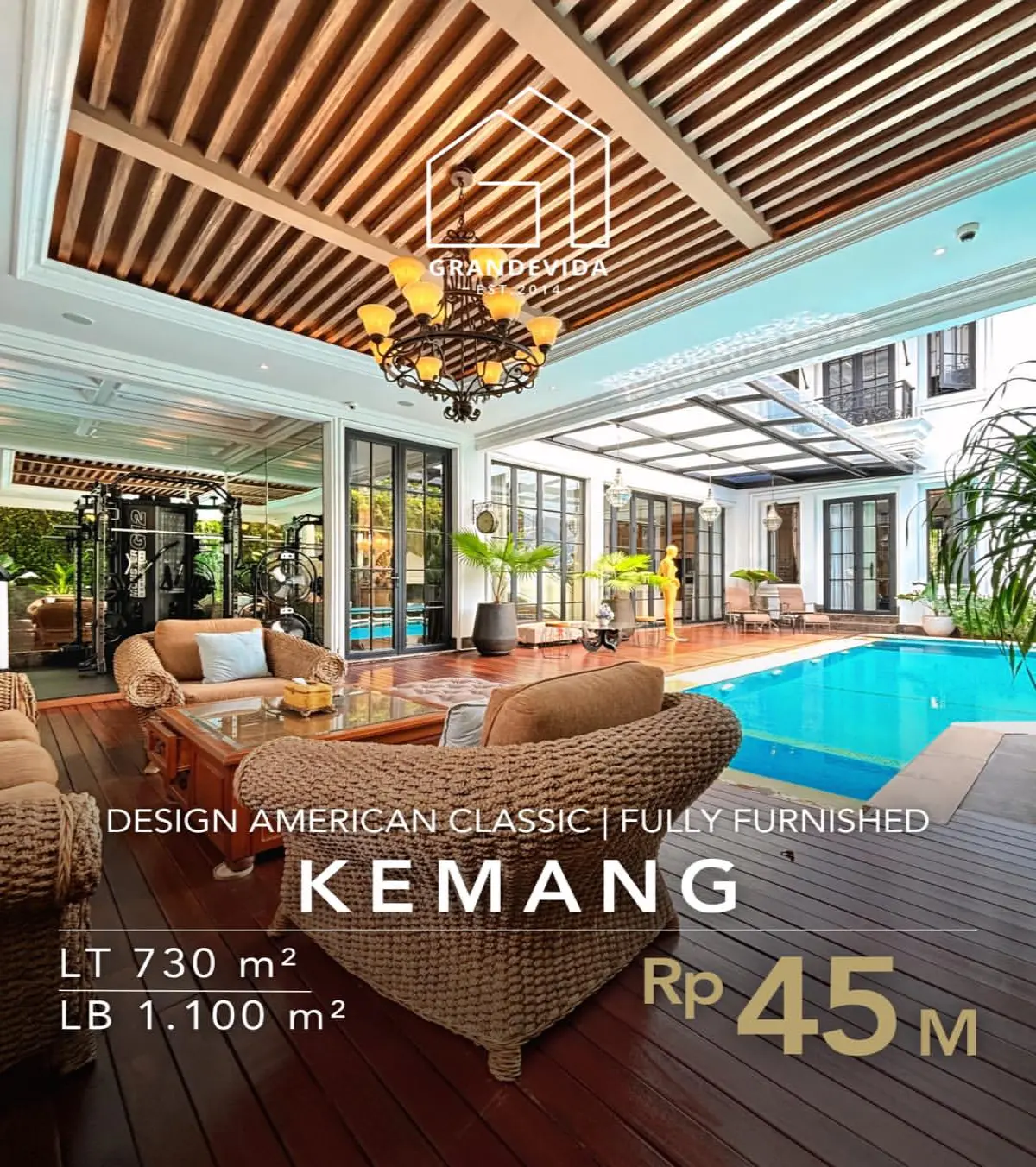 Rumah Dijual di Kemang Utara Luxury House Siap Huni