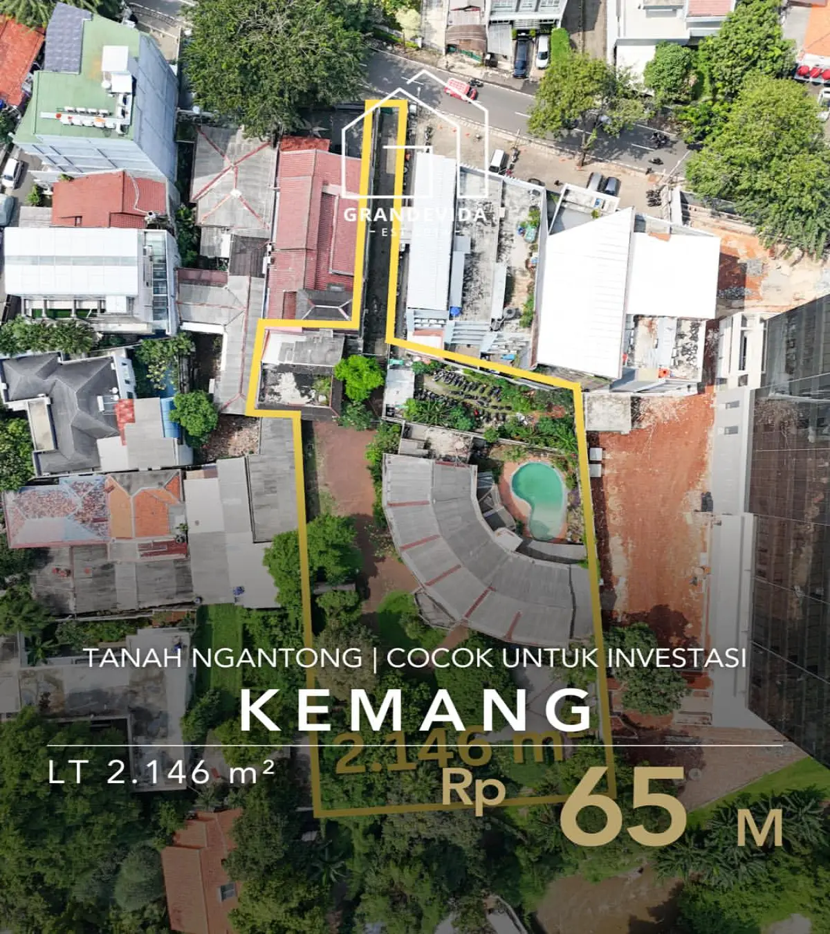 Rumah Dijual di Bangka Kemang Rumah Lama Tanah Ngantong