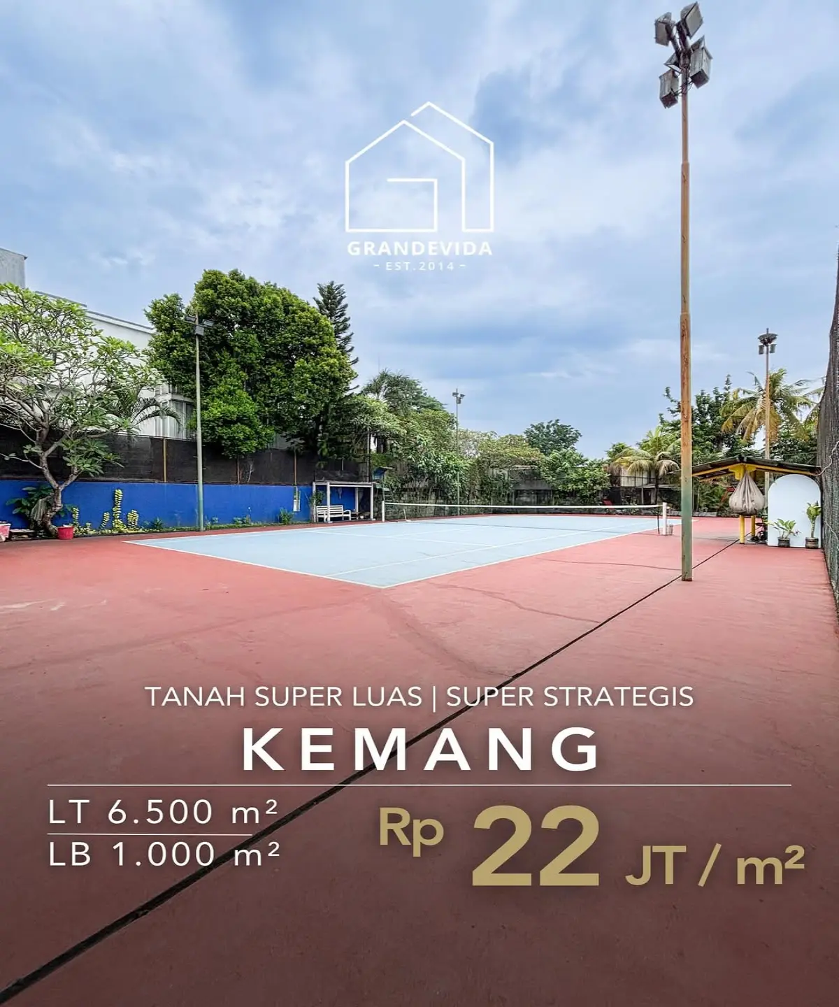 Rumah Dijual di Kemang Timur Tanah Super Luas