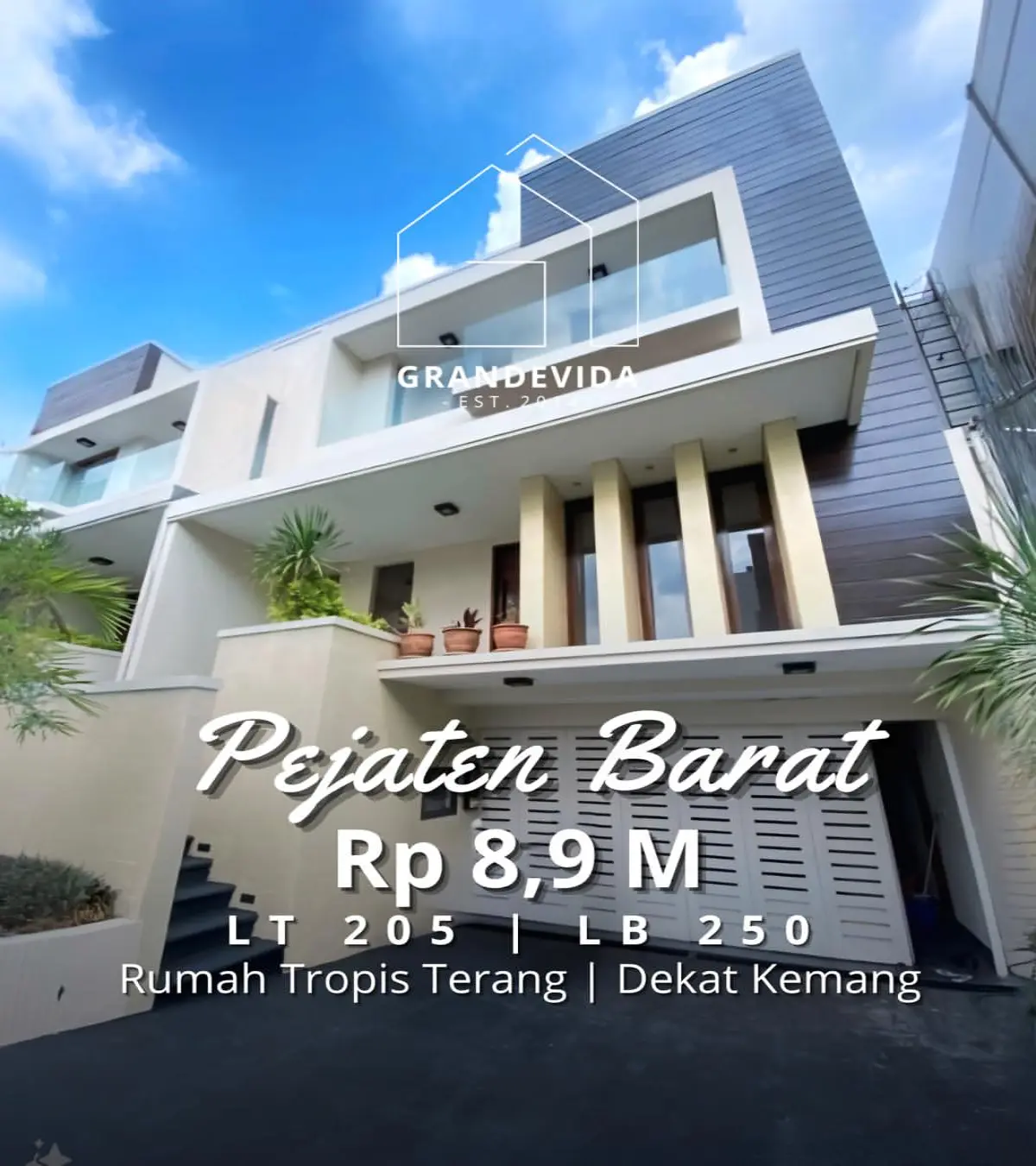 Rumah dijual di Pejaten Jakarta Selatan - Rumah Dijual di Pejaten Rumah Tropis Terang