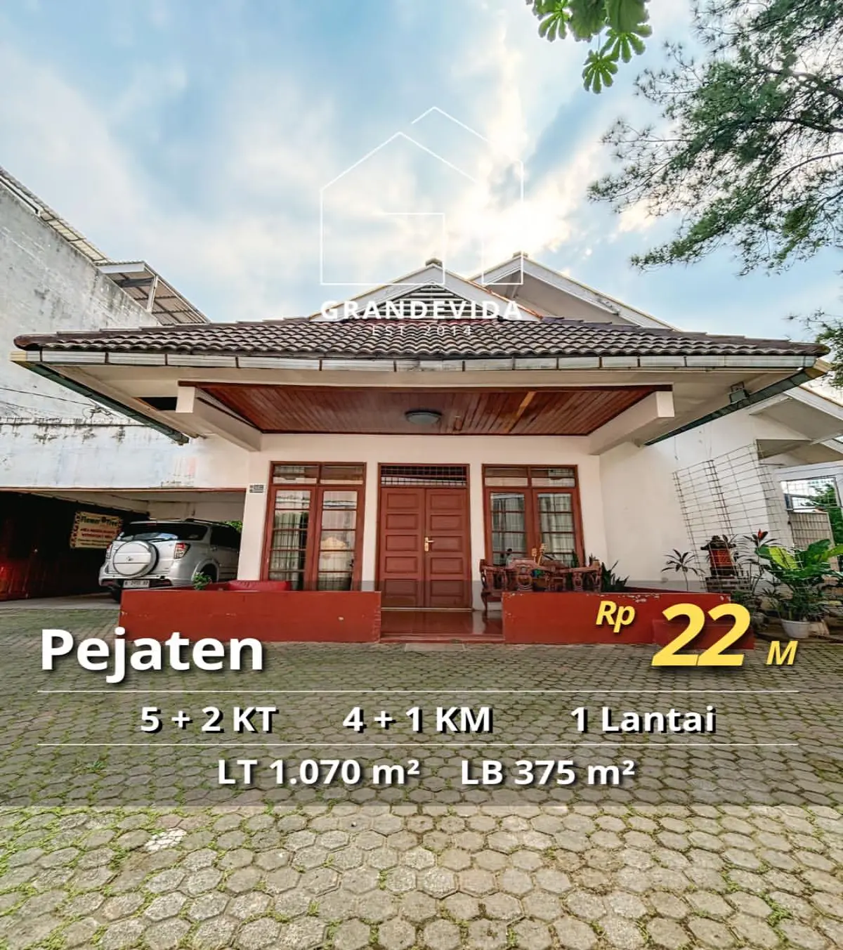 Rumah Dijual di Pejaten Cocok Untuk Dibangun Ulang