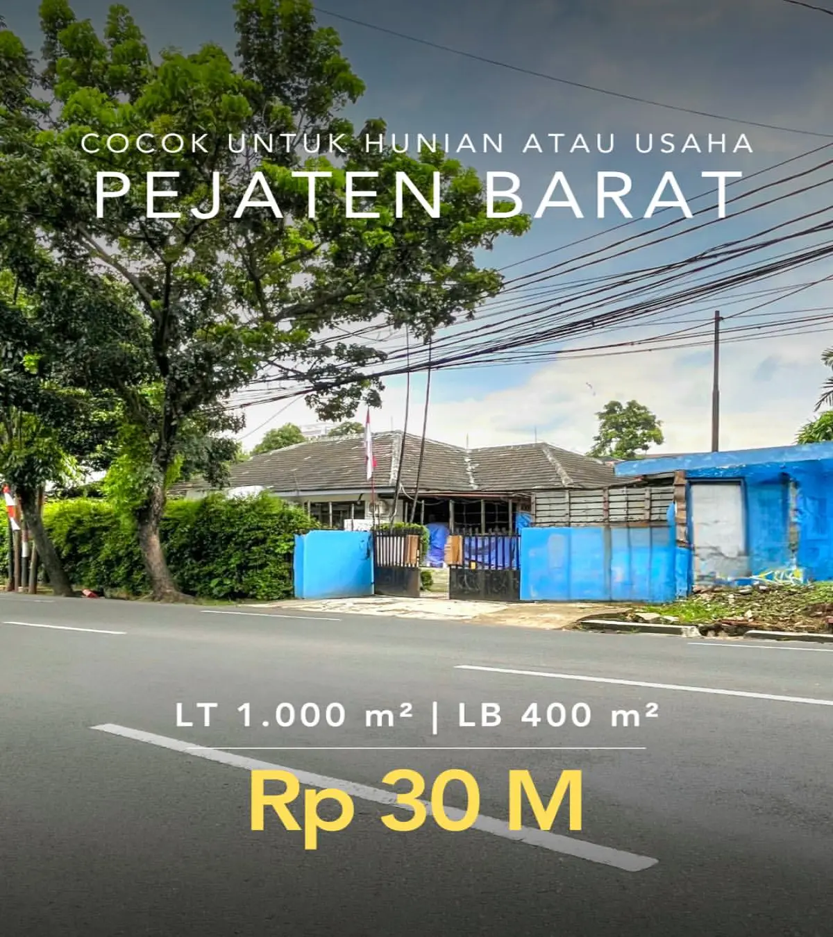 Rumah Dijual di Pejaten Barat Cocok untuk Usaha atau Hunian