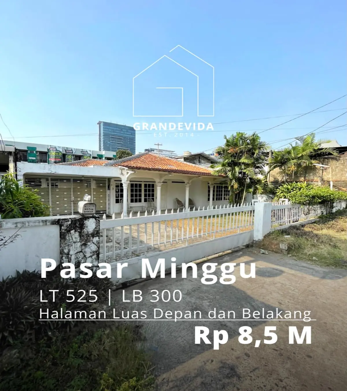 Rumah Dijual di Pasar Minggu 1.5 Lantai