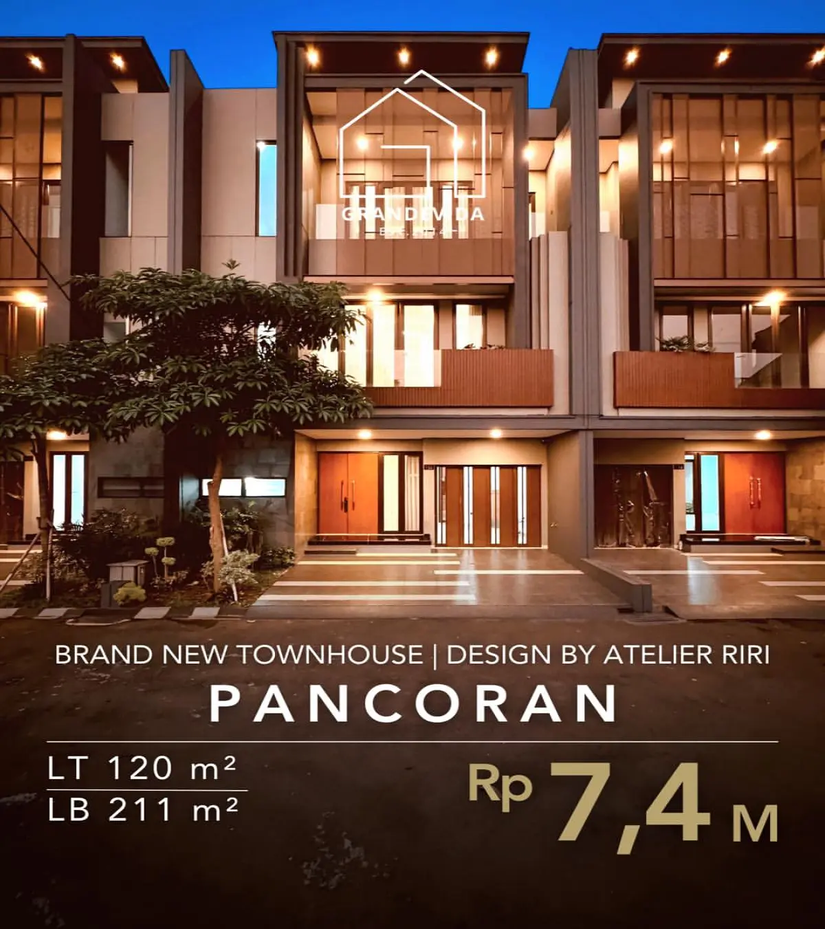 Rumah Dijual di Pancoran Townhouse Baru