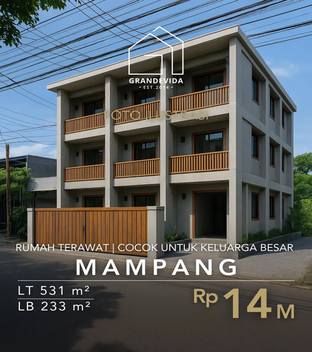 Rumah Dijual Mampang Prapatan Cocok Untuk Investasi