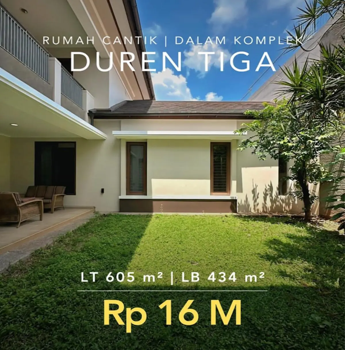 Rumah Dijual di Duren Tiga Dalam Komplek