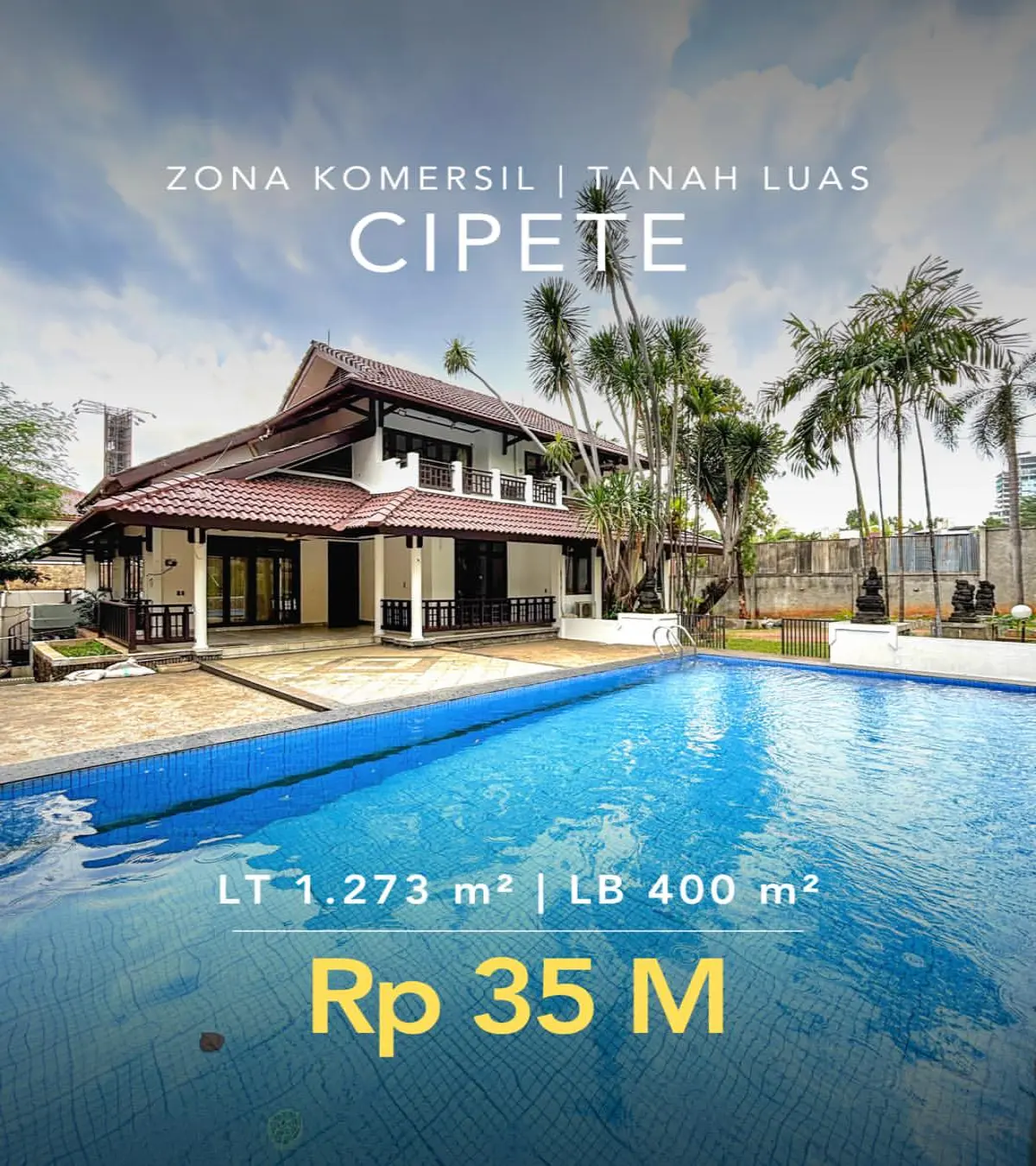 Jual Rumah Antasari Cipete Jakarta Selatan Tanah Luas