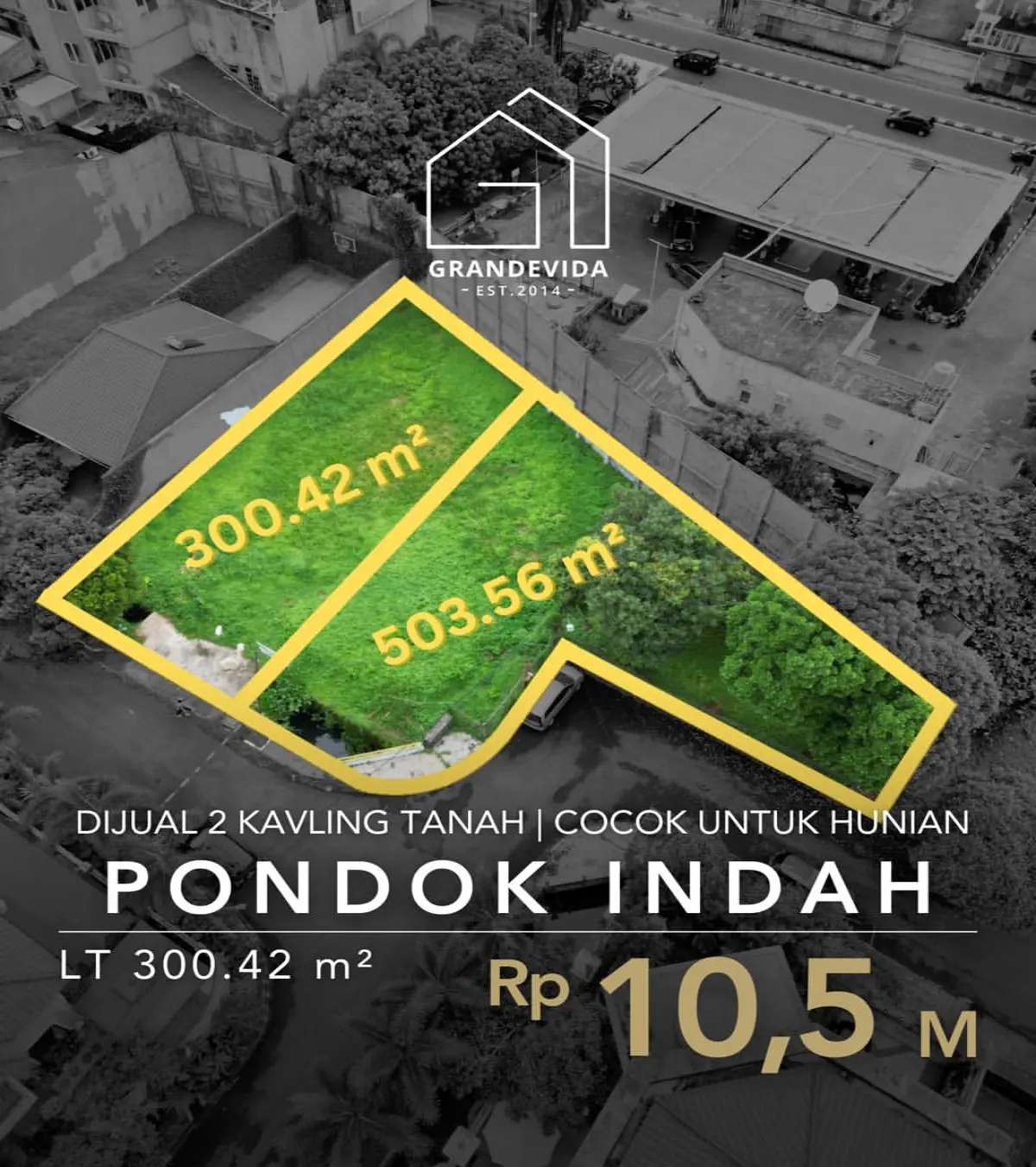 Rumah dijual di Pondok indah Jakarta Selatan - Tanah Kavling Dijual Gedung Hijau Pondok Indah