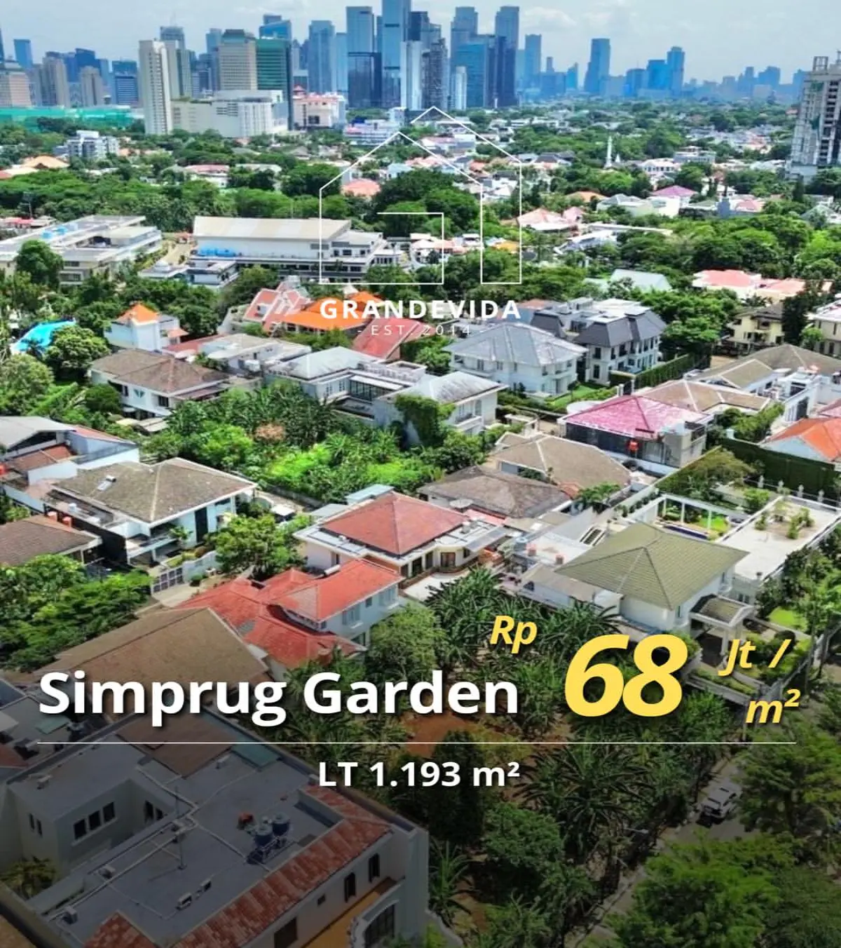 Tanah Dijual Simprug Garden Senayan