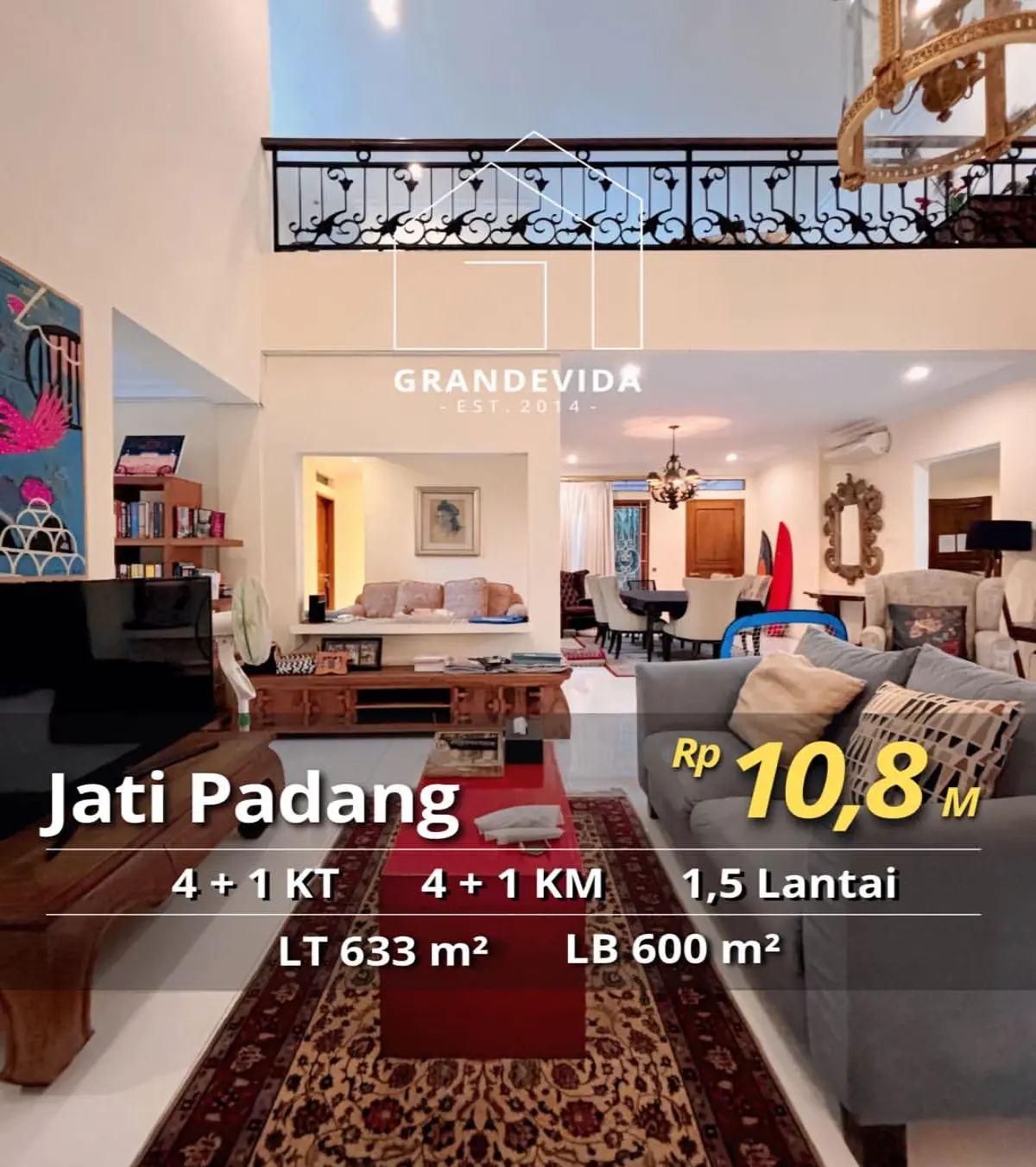Rumah Dijual Jati Padang Utara Jaksel