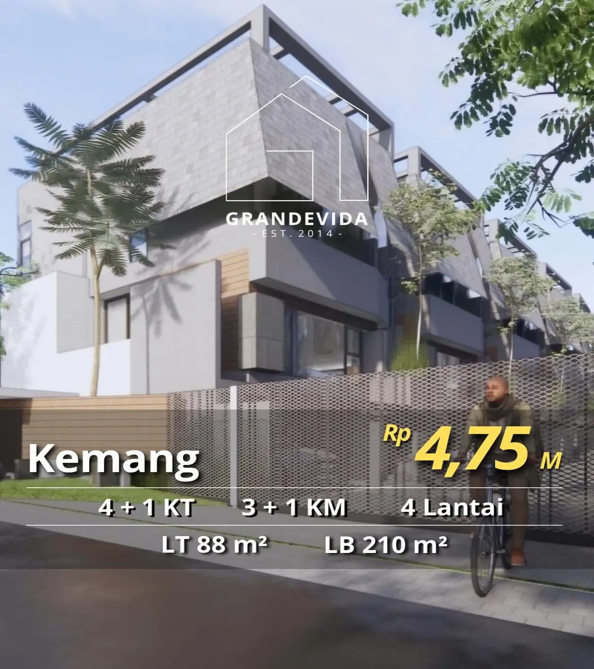 Rumah Baru Dijual di Ruma Ampera Kemang