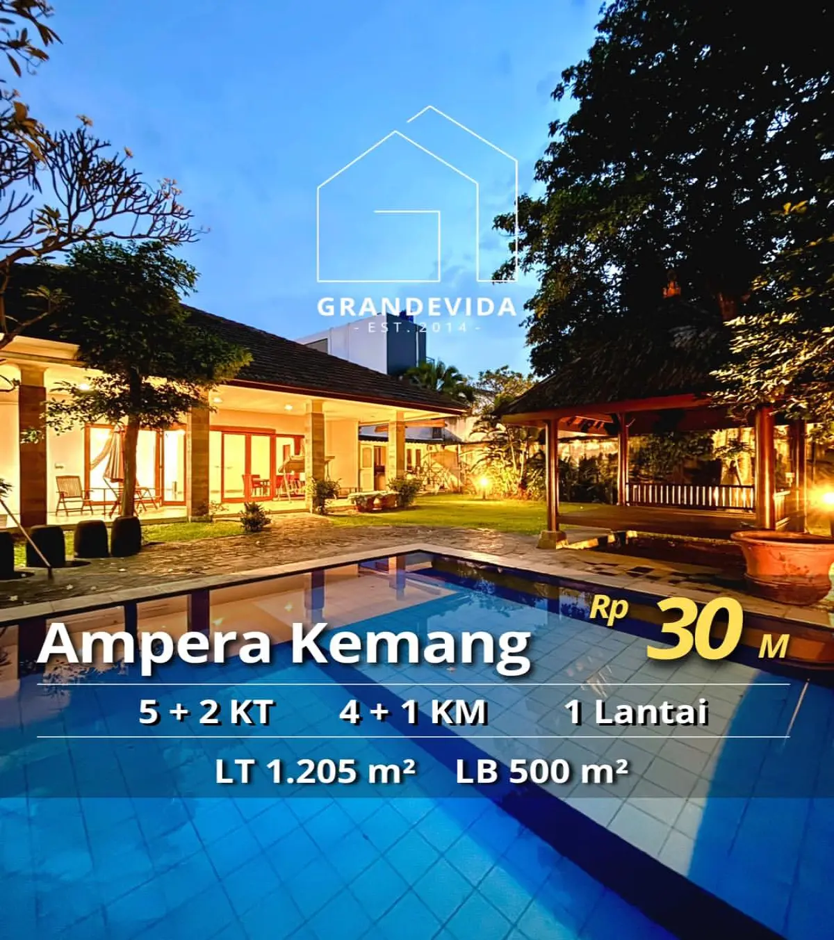 Rumah di Jeruk Purut Dijual