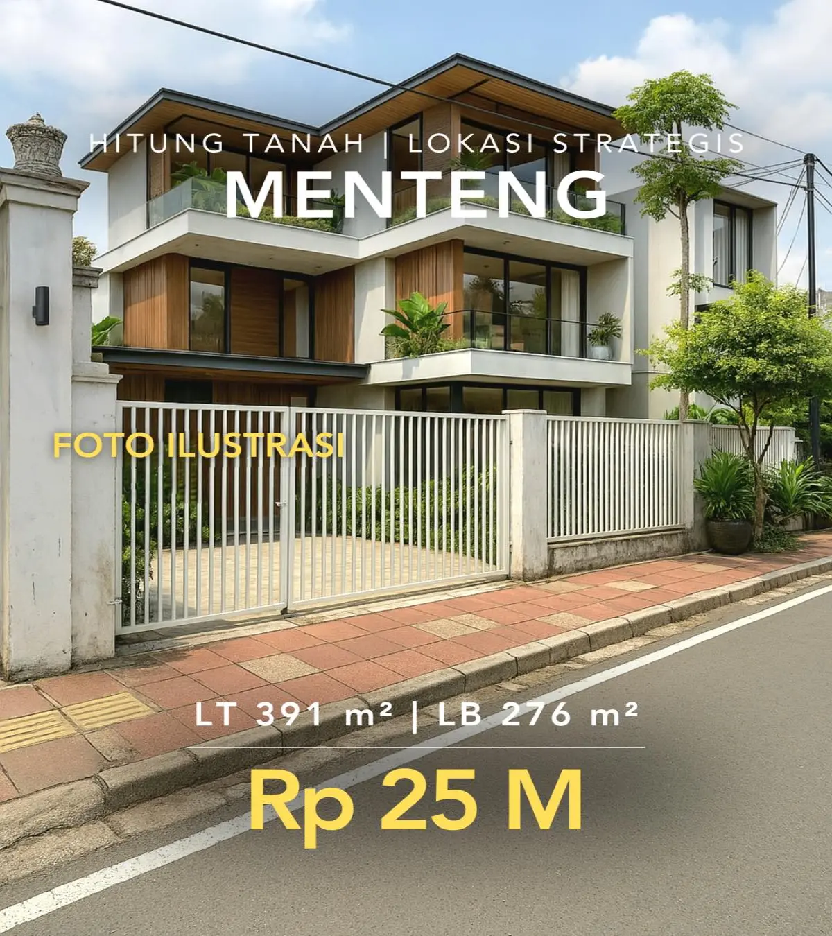 Rumah Lama di Menteng Dijual