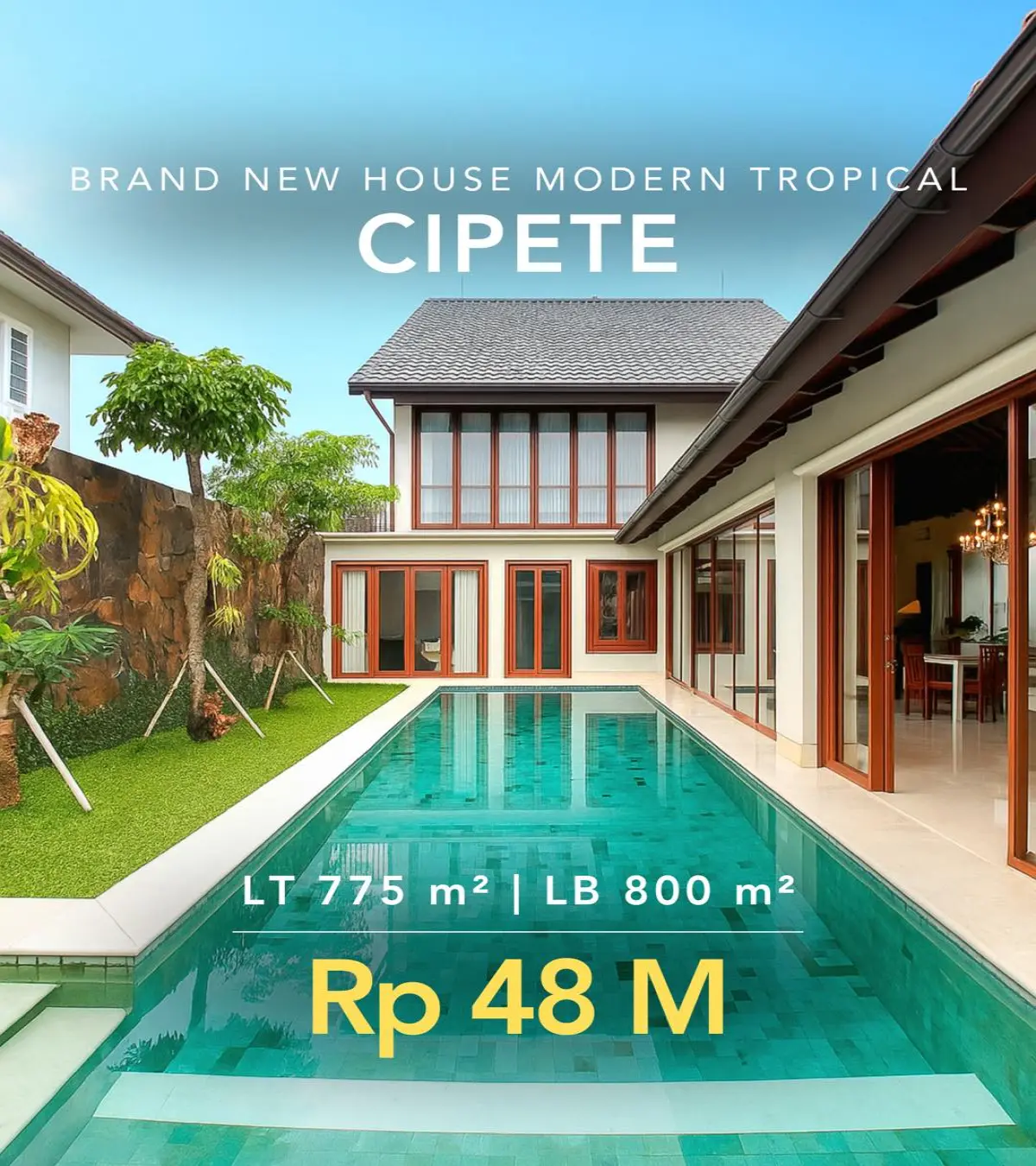 Rumah Dijual Bunga Cempaka Cipete Jakarta Selatan